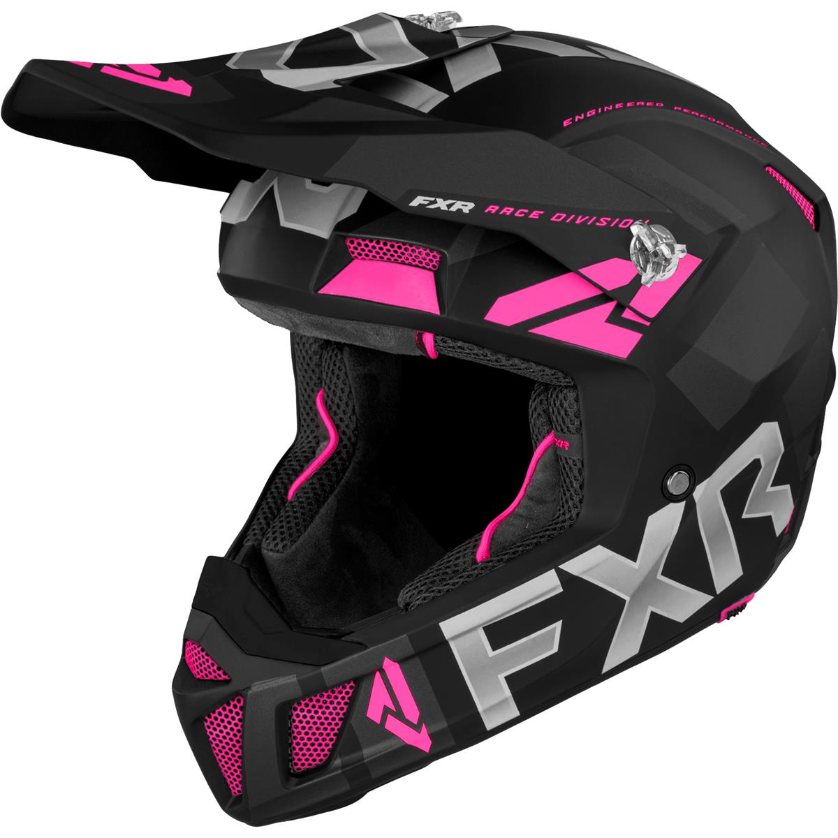 FXR MX Helmet Clutch Evo Electric Pink