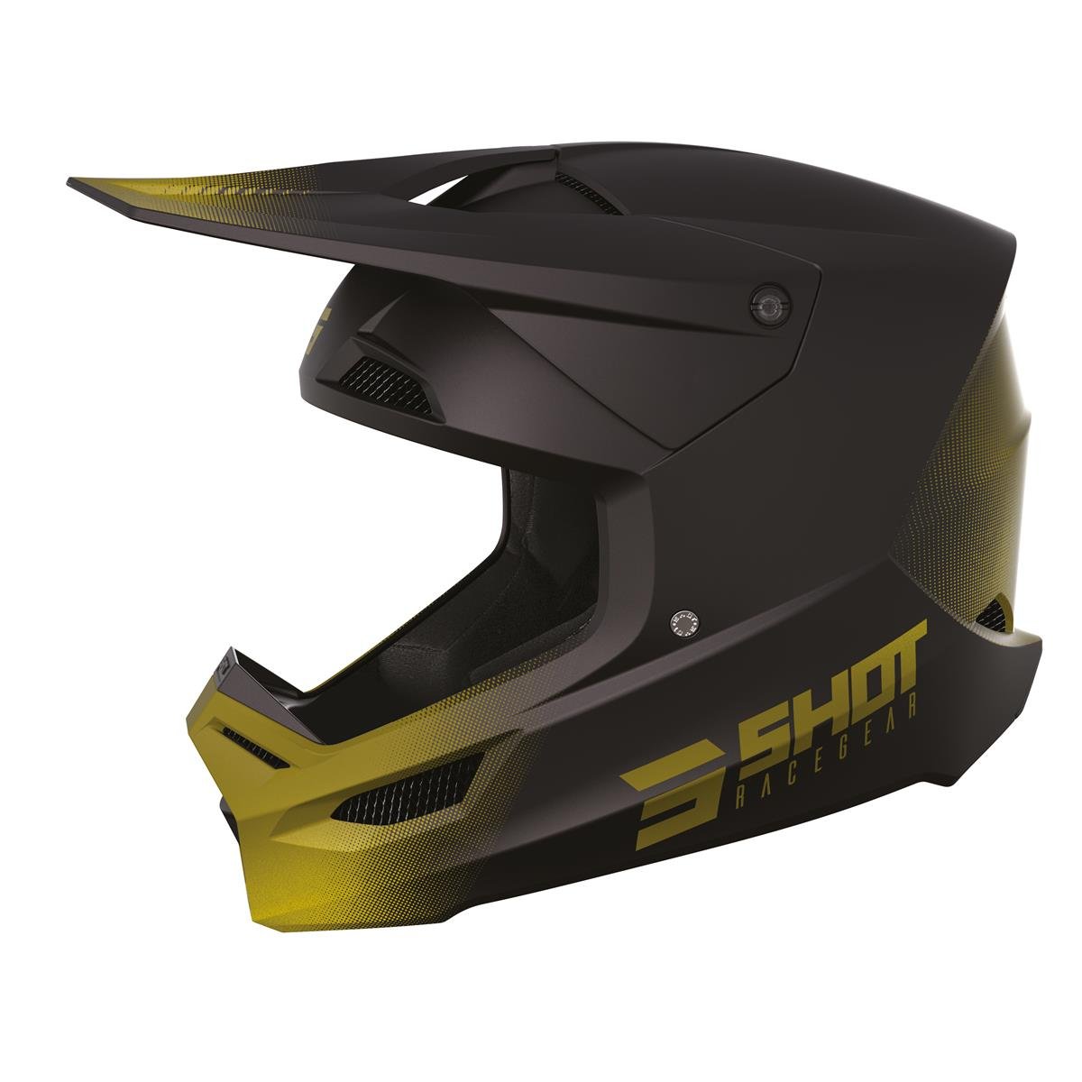 Shot Motocross-Helm Race Raw Gold Matt