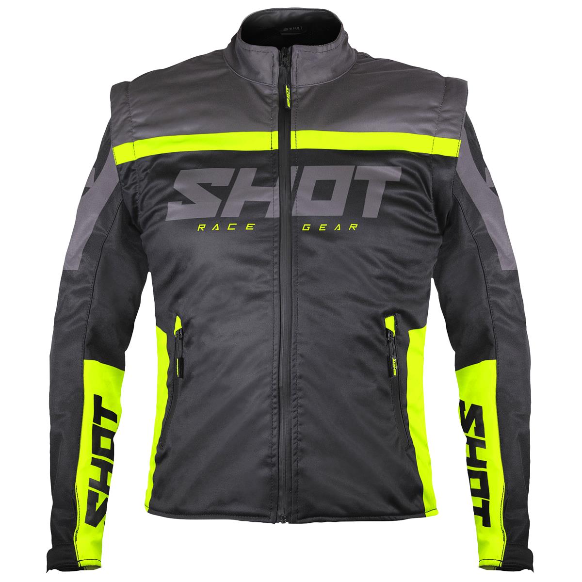 Shot MX Jacket Softshell Lite 3.0 Black/Neon Yellow
