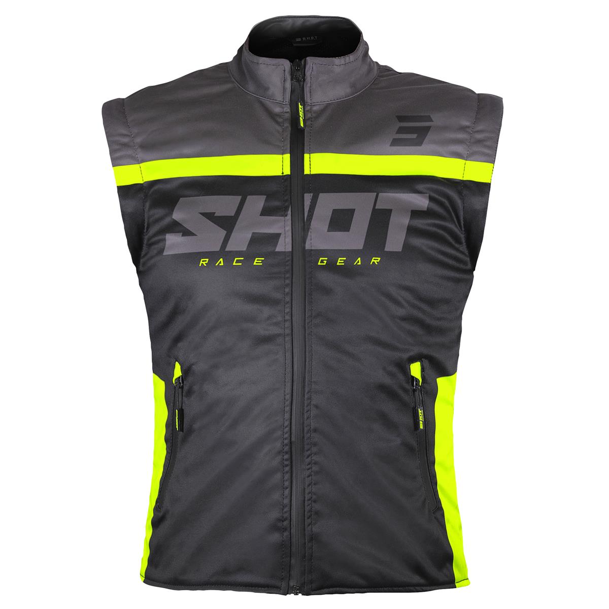 Shot Vest Bodywarmer Lite 3.0 Black/Neon Yellow