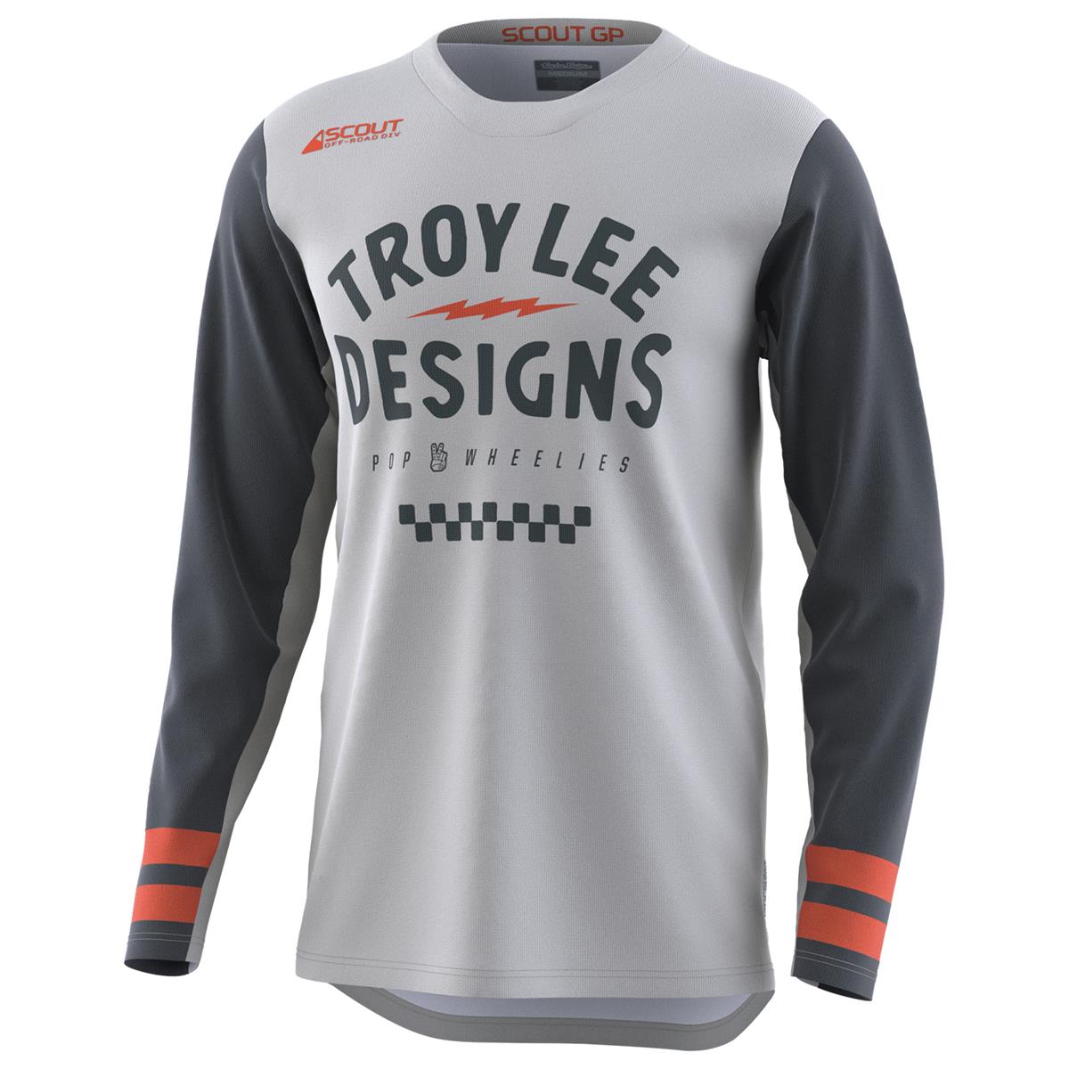 Troy Lee Designs Maglia MX Scout GP Ride On - Charcoal/Vintage Bianco