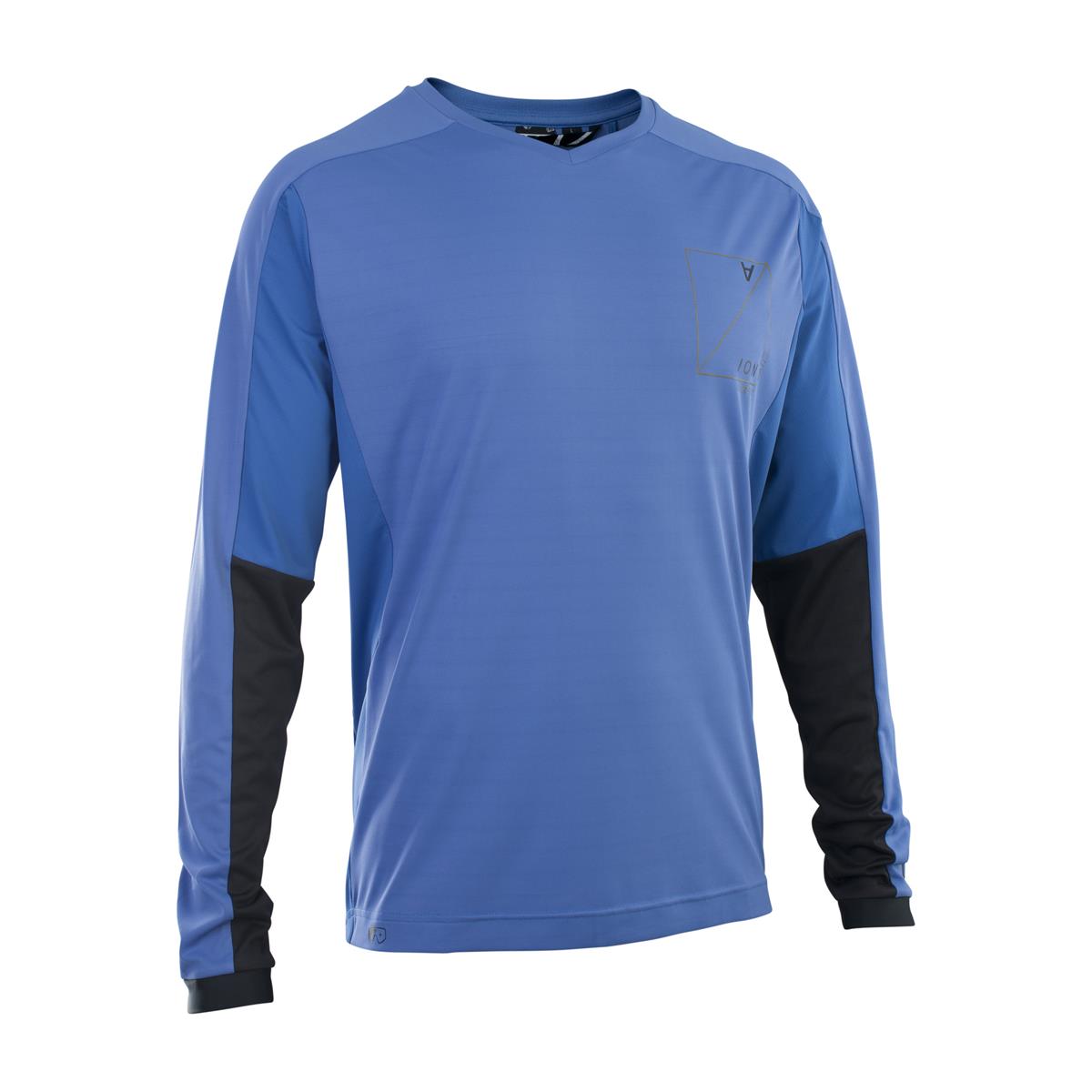 ION MTB Jersey Long Sleeve Traze Amp AFT Pacific Blue