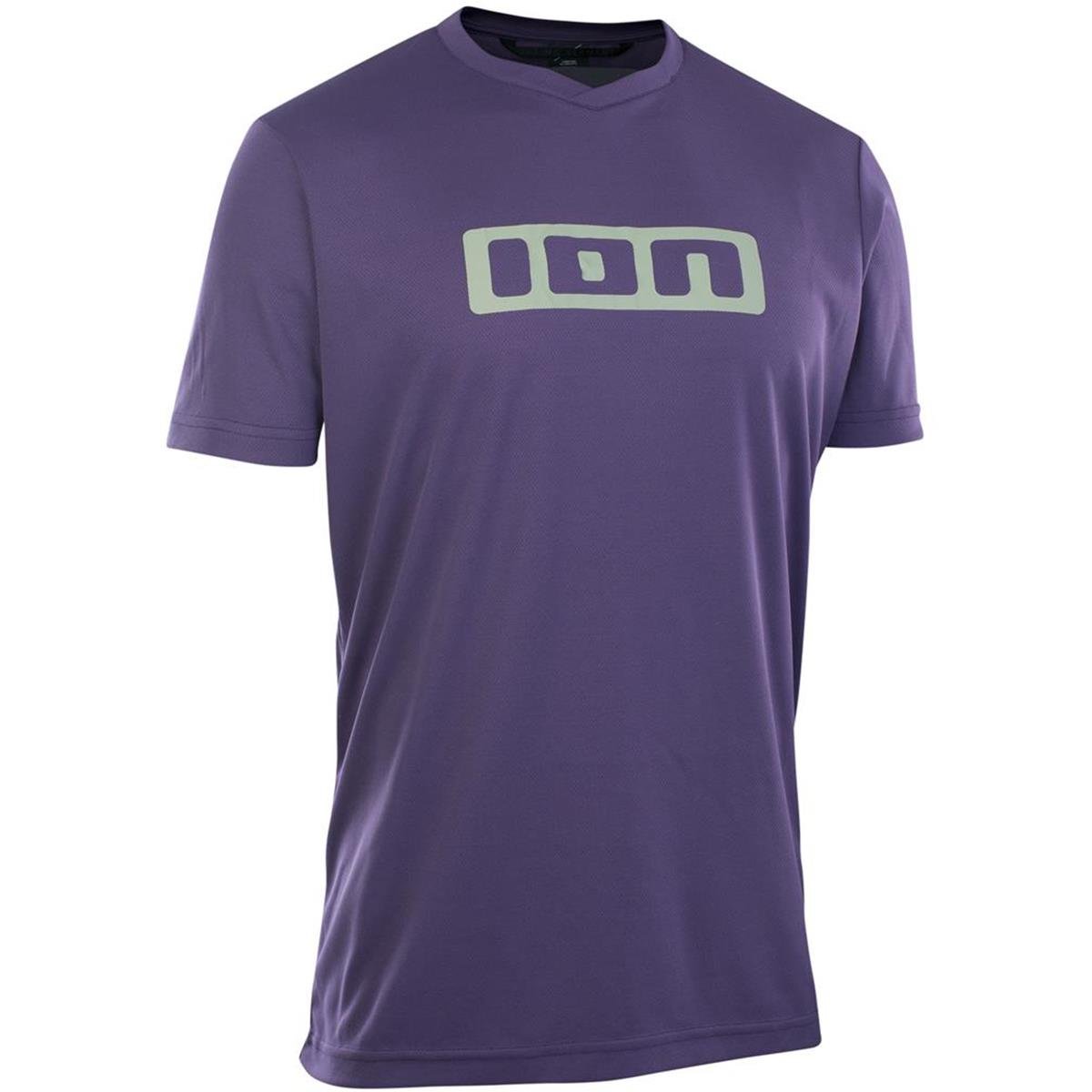 ION MTB Jersey Short Sleeve Logo 2.0 Dark Purple