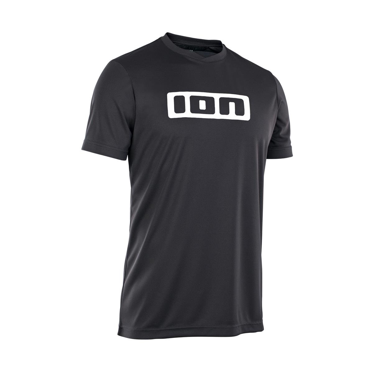 ION MTB-Jersey Kurzarm Logo 2.0 Schwarz