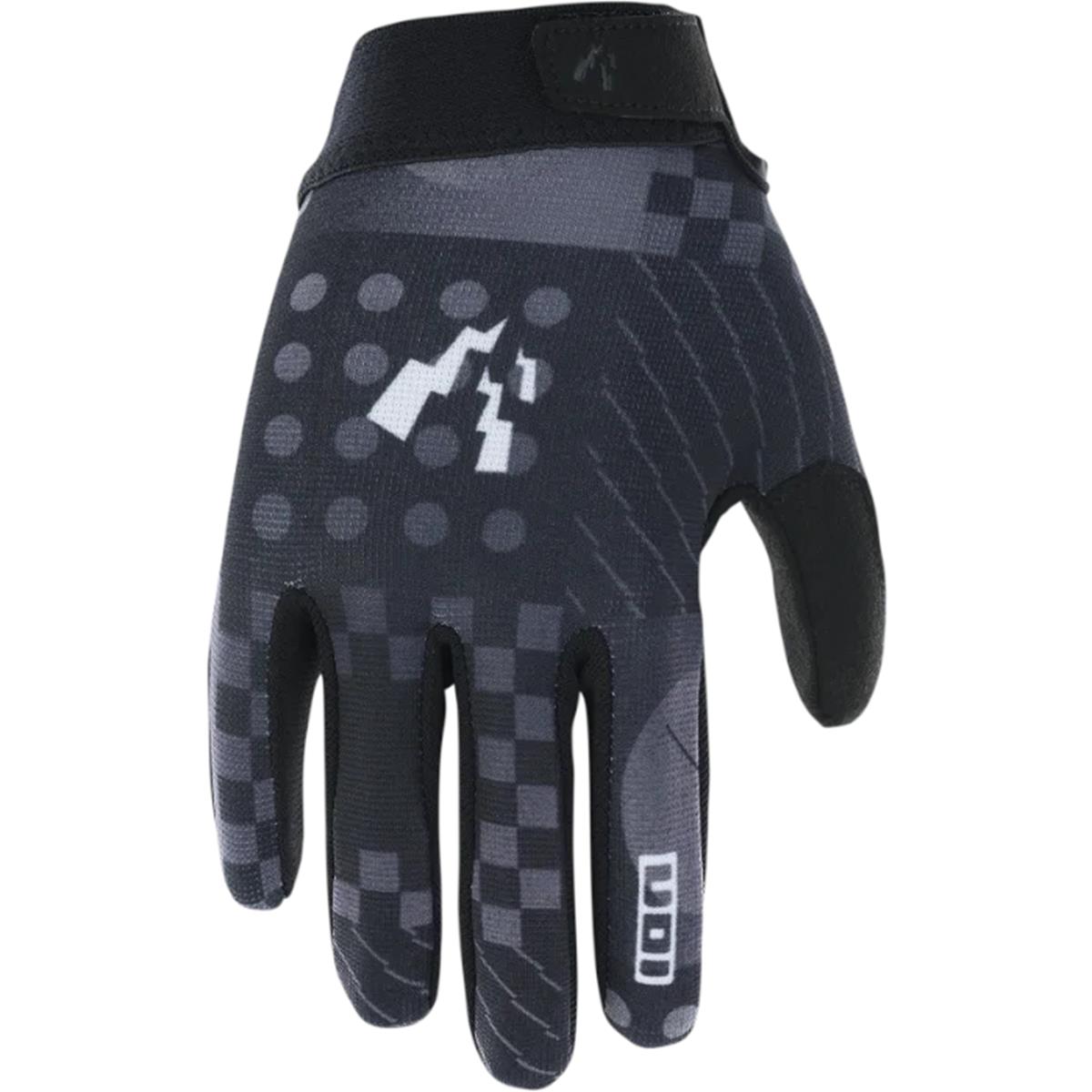 ION Kids MTB Gloves Scrub Black