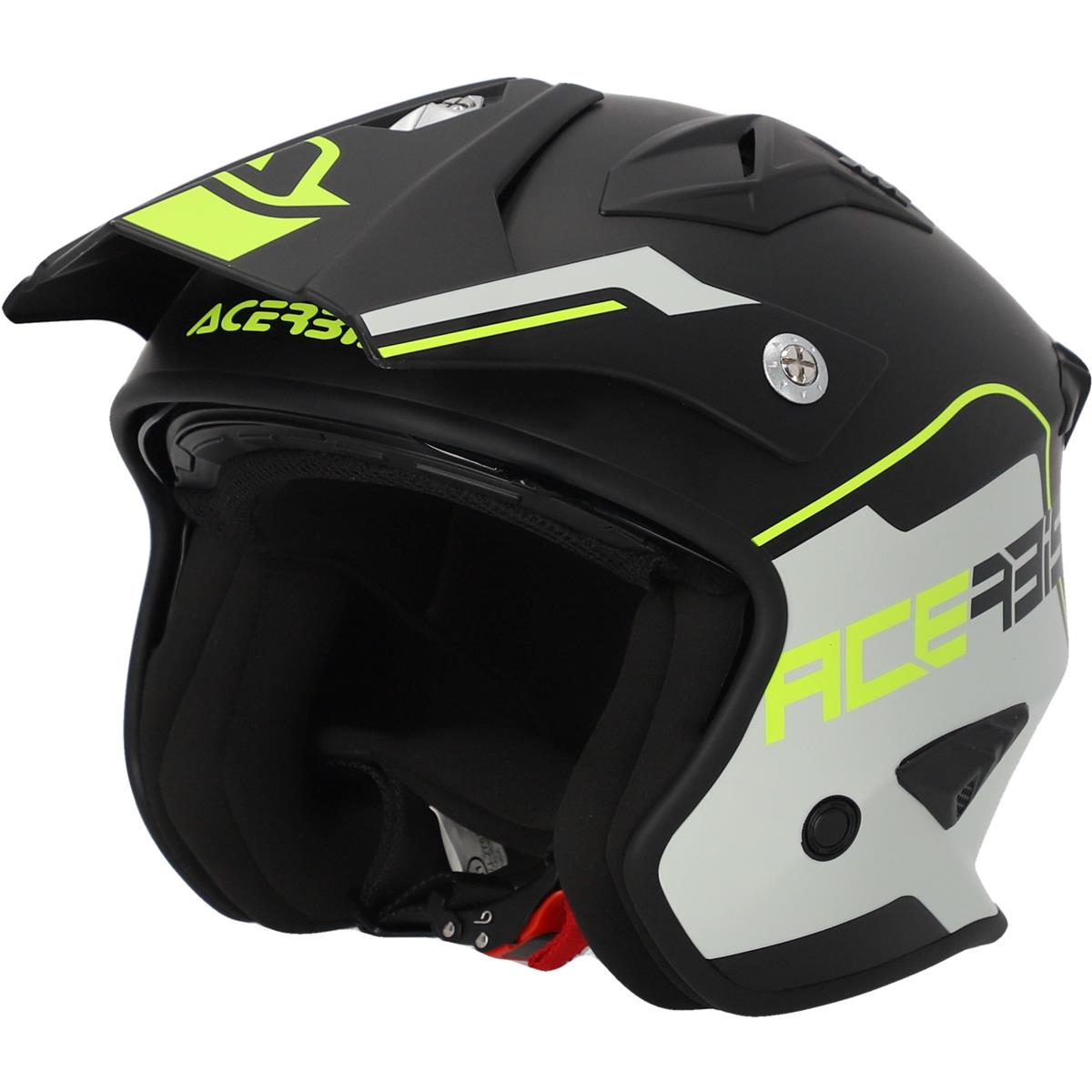 Acerbis Trial Helmet Jet Aria 22-06 Black/Neon Yellow