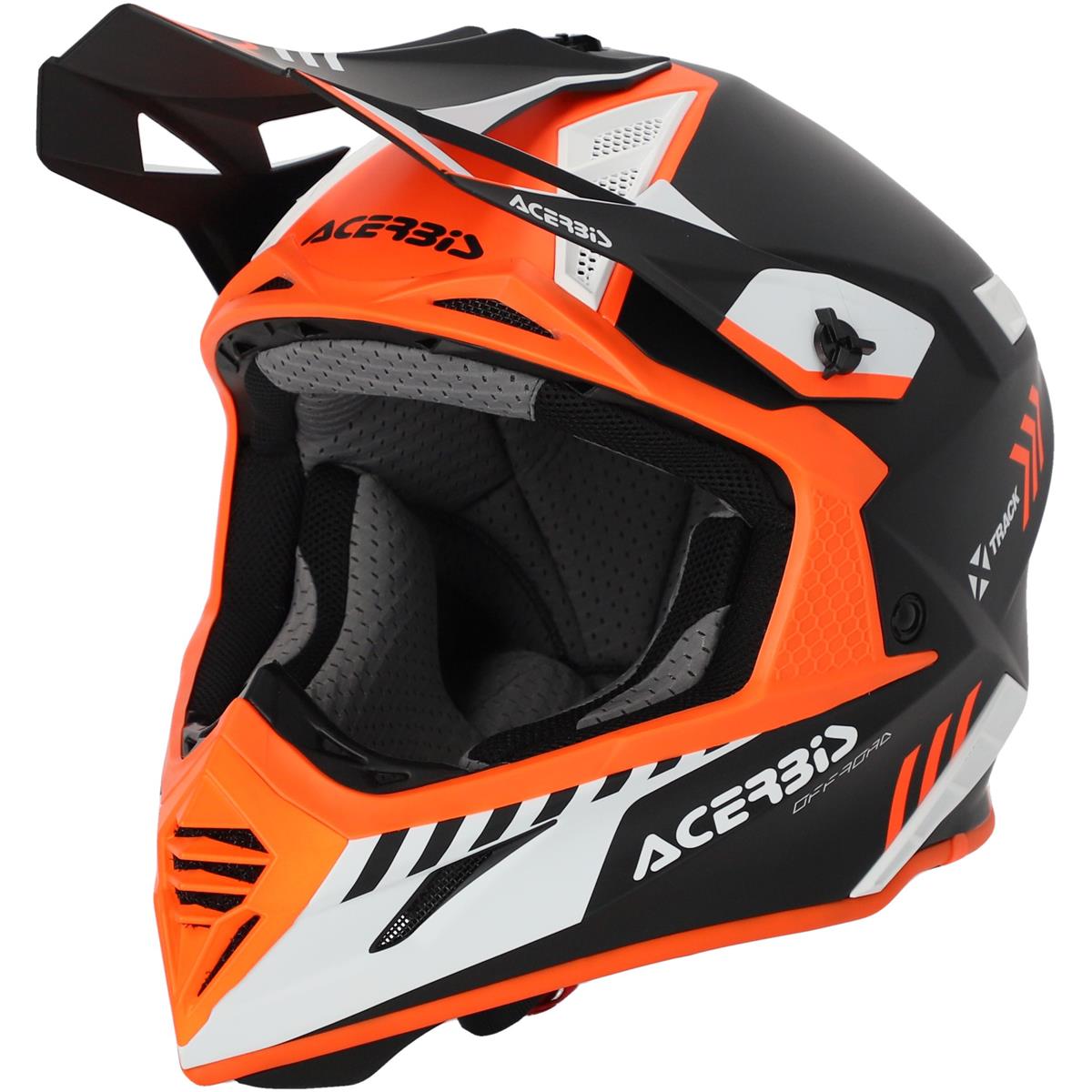 Acerbis Motocross-Helm X-Track Mips 22-06 Neon Orange/Schwarz