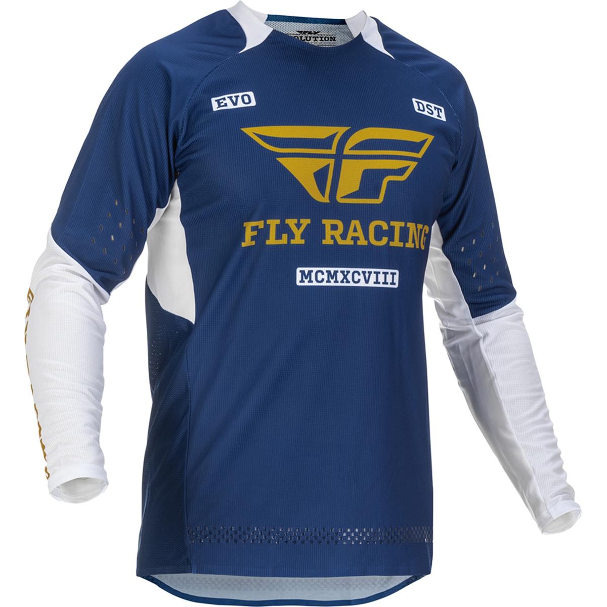 Fly Racing MX Jersey Evolution Navy/White/Gold