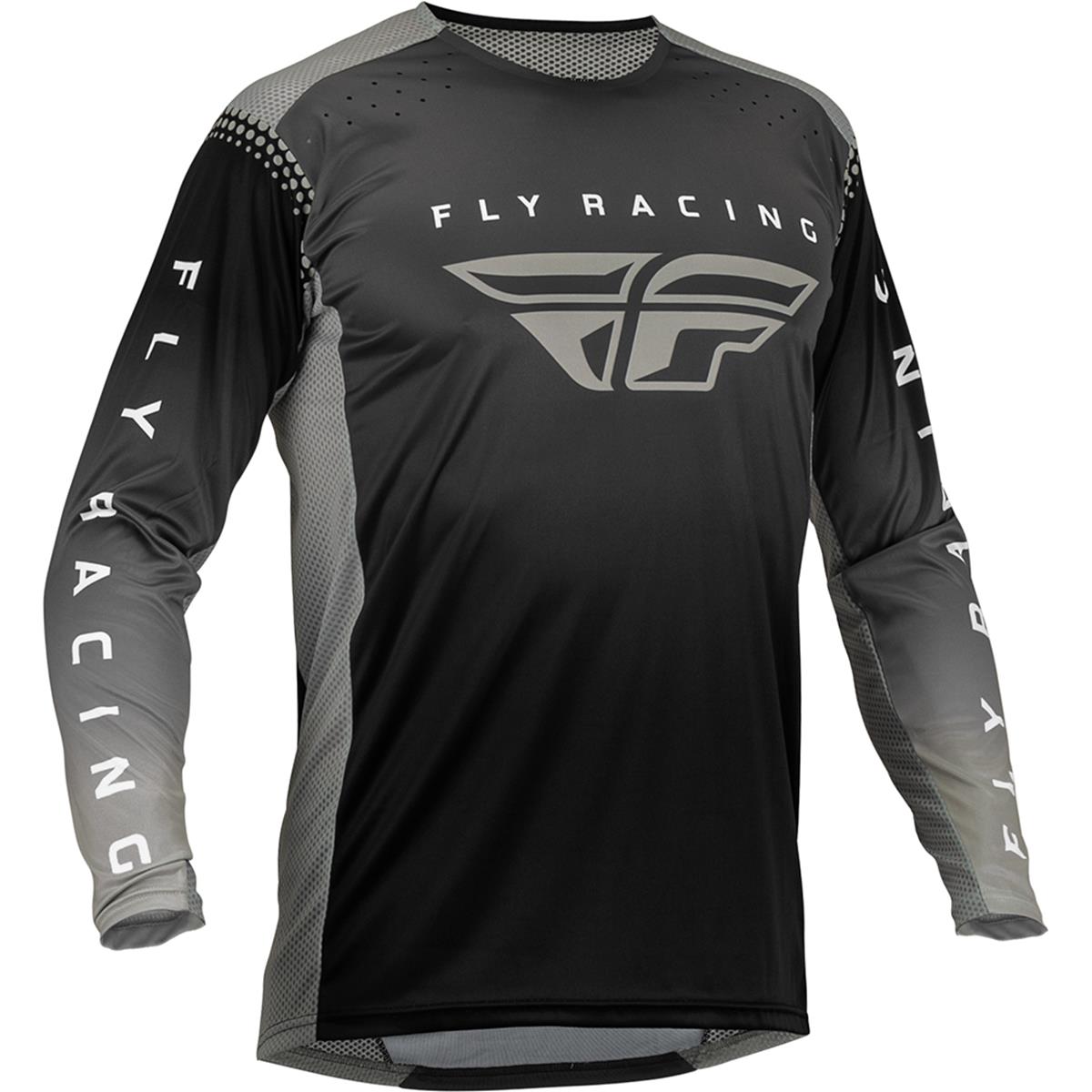 Fly Racing Maillots MX Lite Noir/Anthracite/Gris