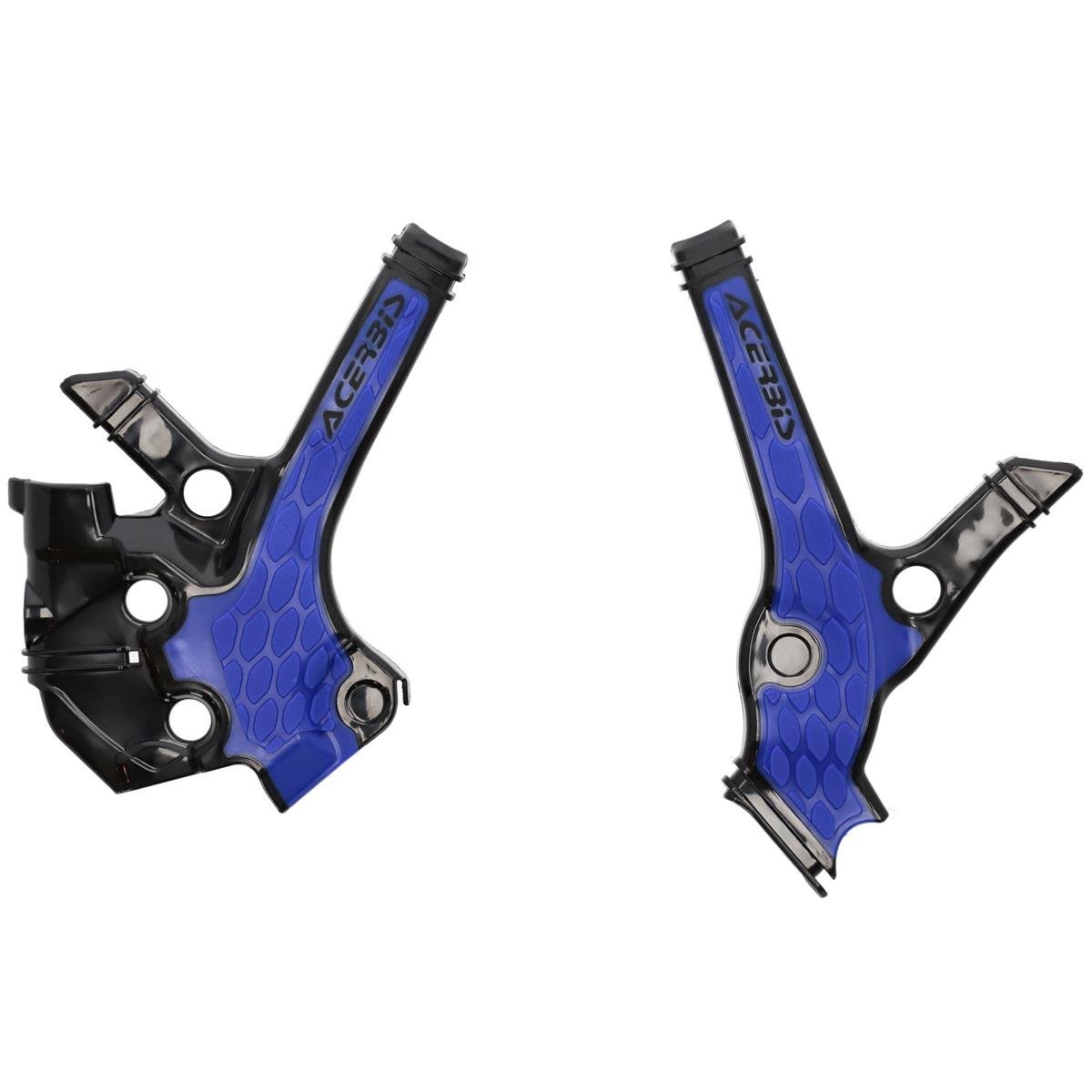 Acerbis Protections de Cadre Anti-Dérapante X-Grip Yamaha YZ 85 22-, Noir/Bleu