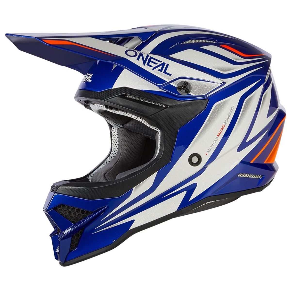 O'Neal Motocross-Helm 3SRS Vertical V.23 - Blau/Weiß