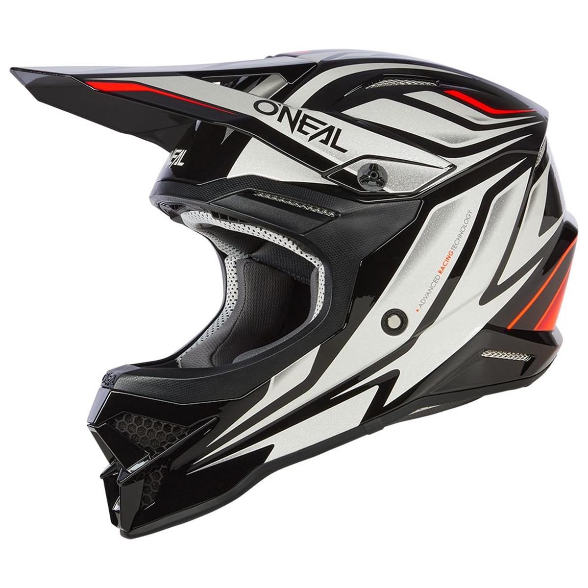 O'Neal Motocross-Helm 3SRS Vertical V.23 - Schwarz/Weiß