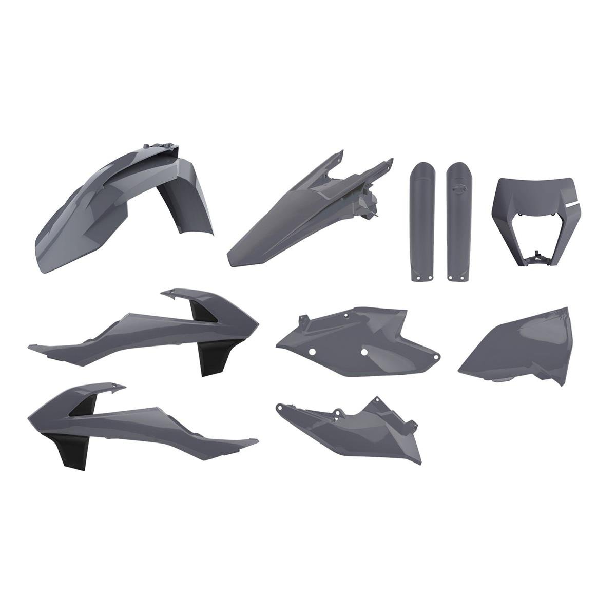 Polisport Plastic Kit Full KTM EXC/EXC-F 17-19, Gray