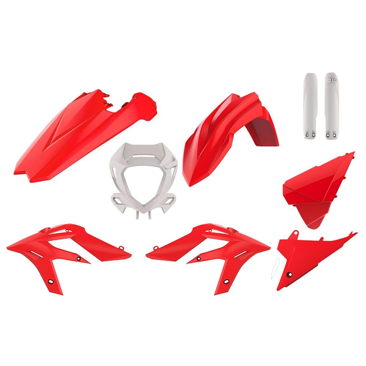 Polisport Kit Plastique Full Beta X-Trainer 20-, Rouge/Blanc