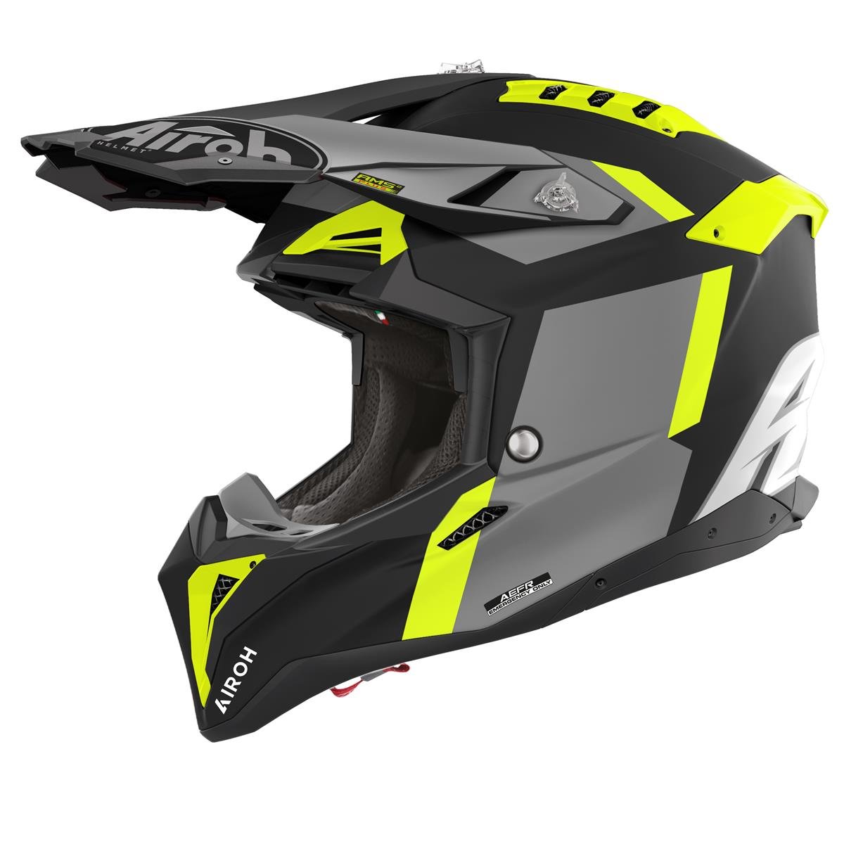 Airoh Motocross-Helm Aviator 3 Glory - Yellow Matt