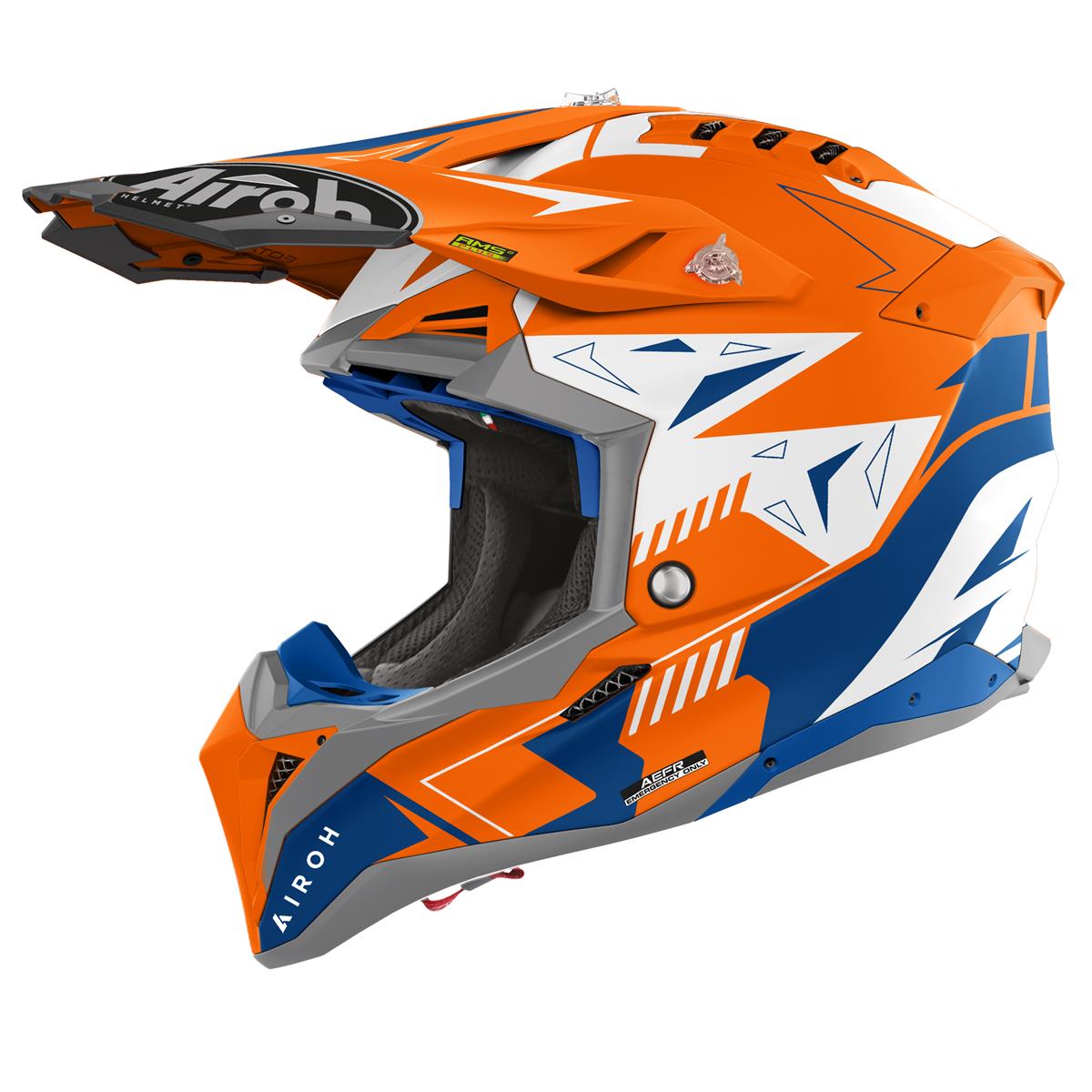 Airoh Motocross-Helm Aviator 3 Spin - Orange Fluo Matt
