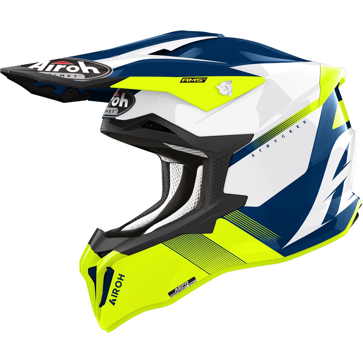 Airoh Motocross-Helm Strycker Blazer - Yellow Gloss