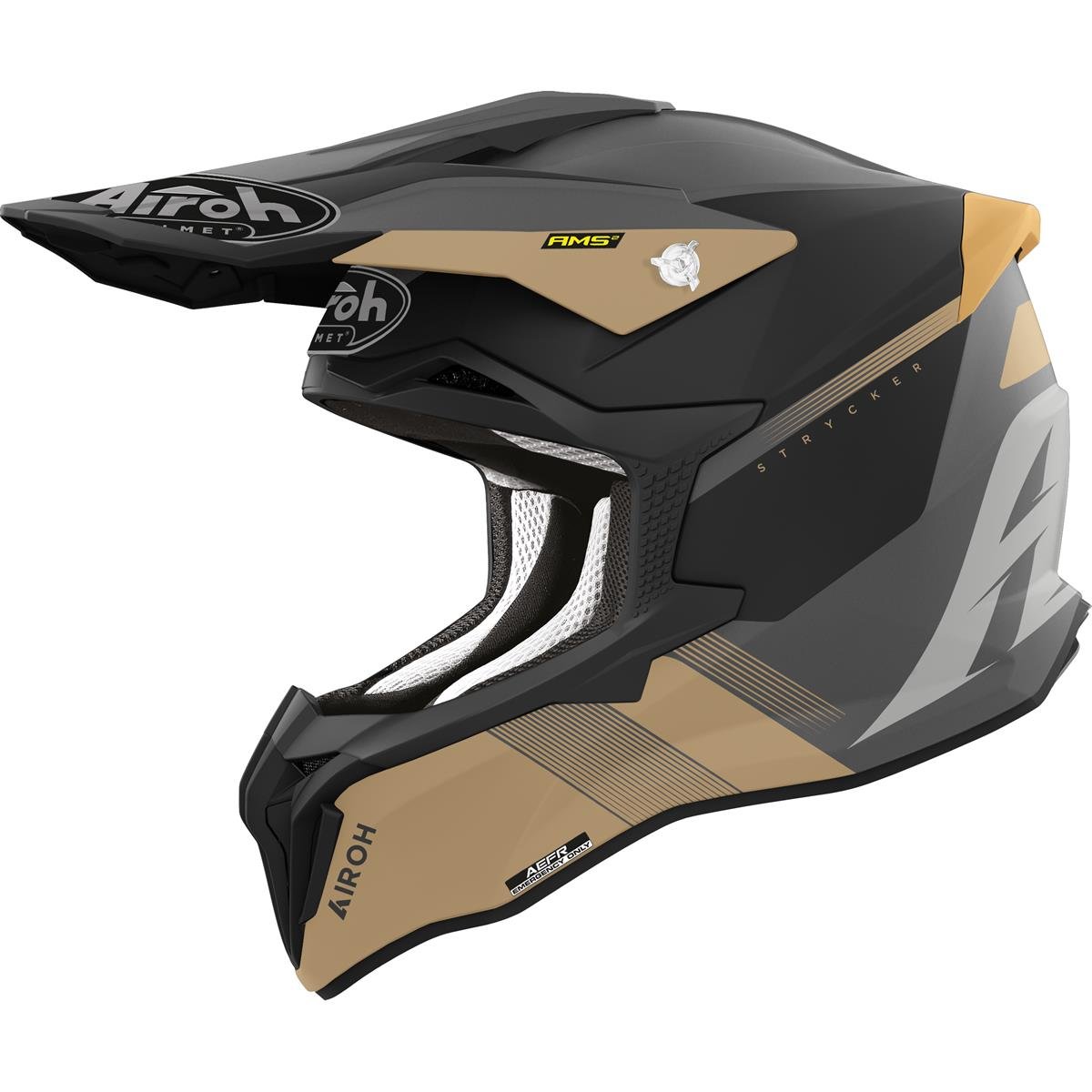 Airoh MX Helmet Strycker Blazer - Gold Matt