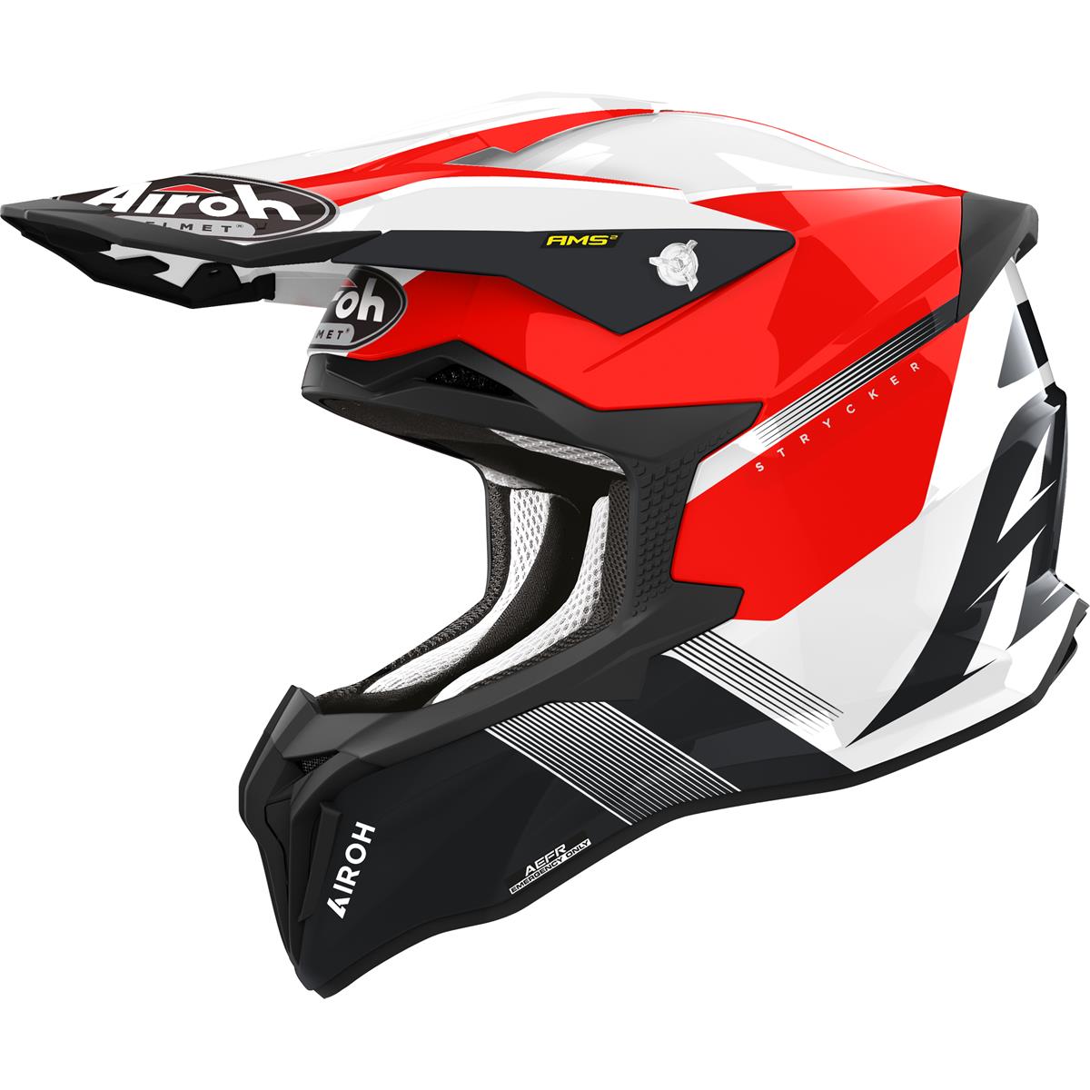 Airoh MX Helmet Strycker Blazer - Red Gloss