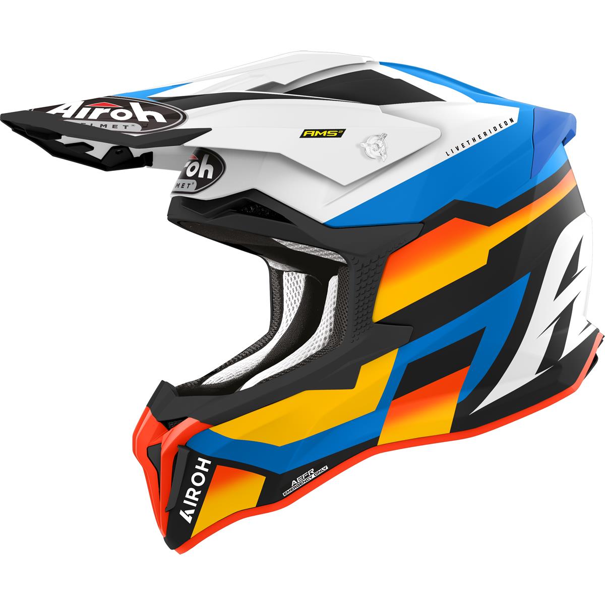Airoh Motocross-Helm Strycker Glam - Blue Matt