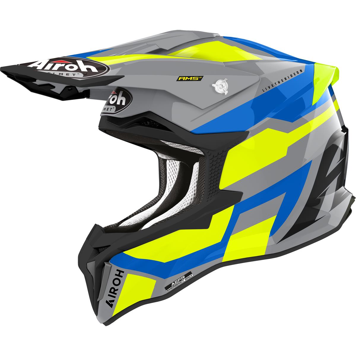 Airoh MX Helmet Strycker Glam - Yellow Gloss