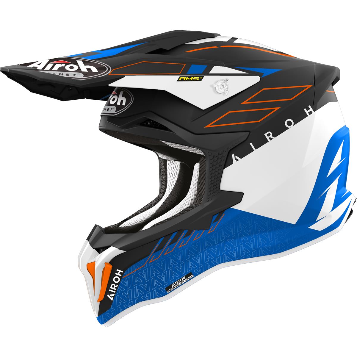 Airoh Motocross-Helm Strycker Skin - Blue Matt