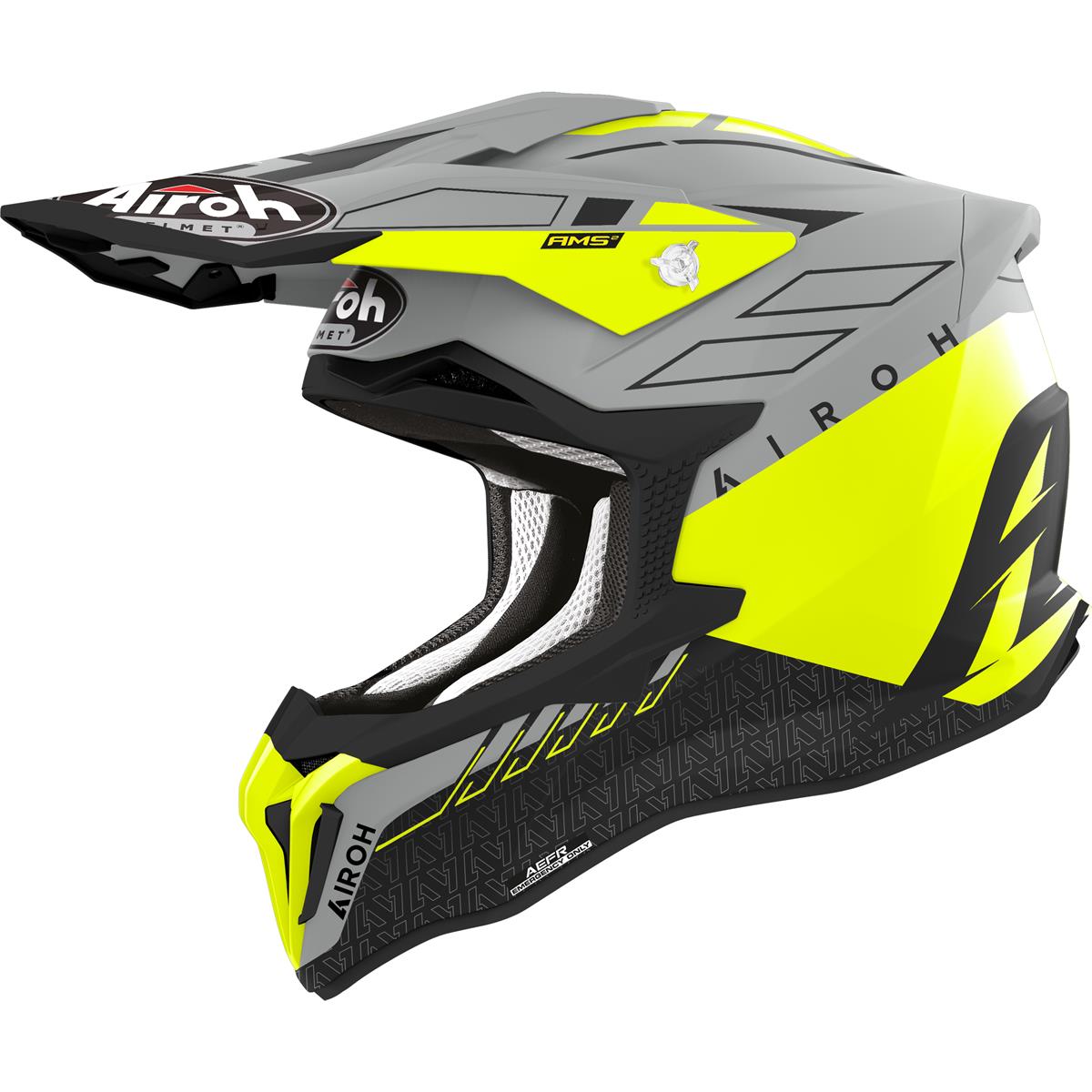 Airoh Motocross-Helm Strycker Skin - Yellow Matt