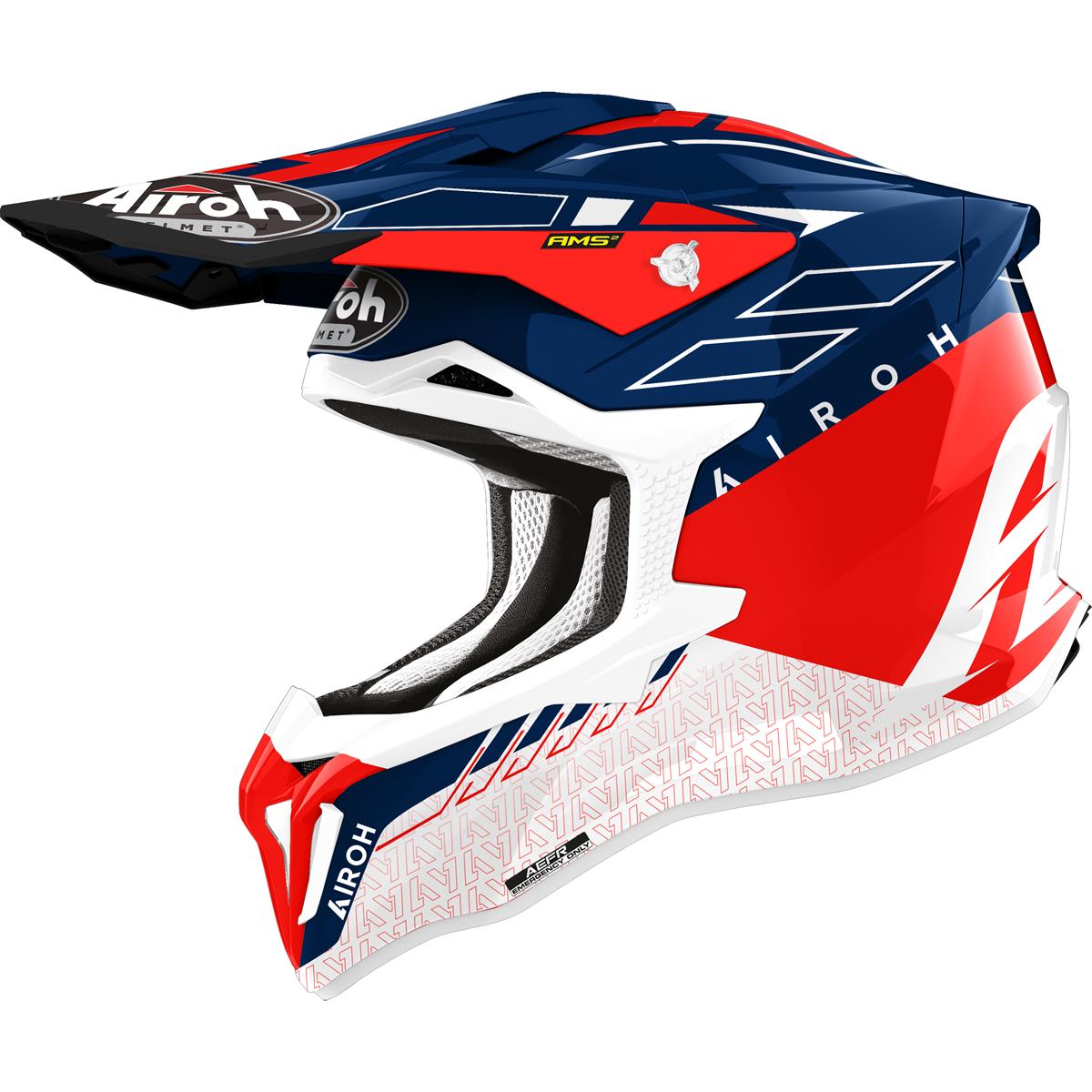 Airoh Motocross-Helm Strycker Skin - Red Gloss