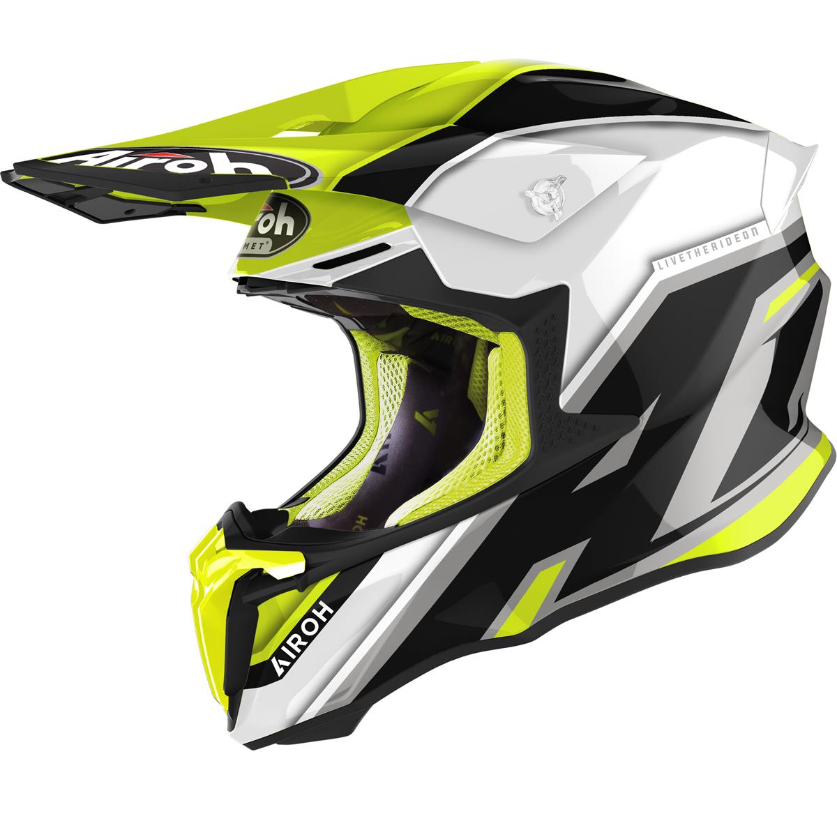 Airoh Motocross-Helm Twist 2.0 Shaken - Yellow Gloss