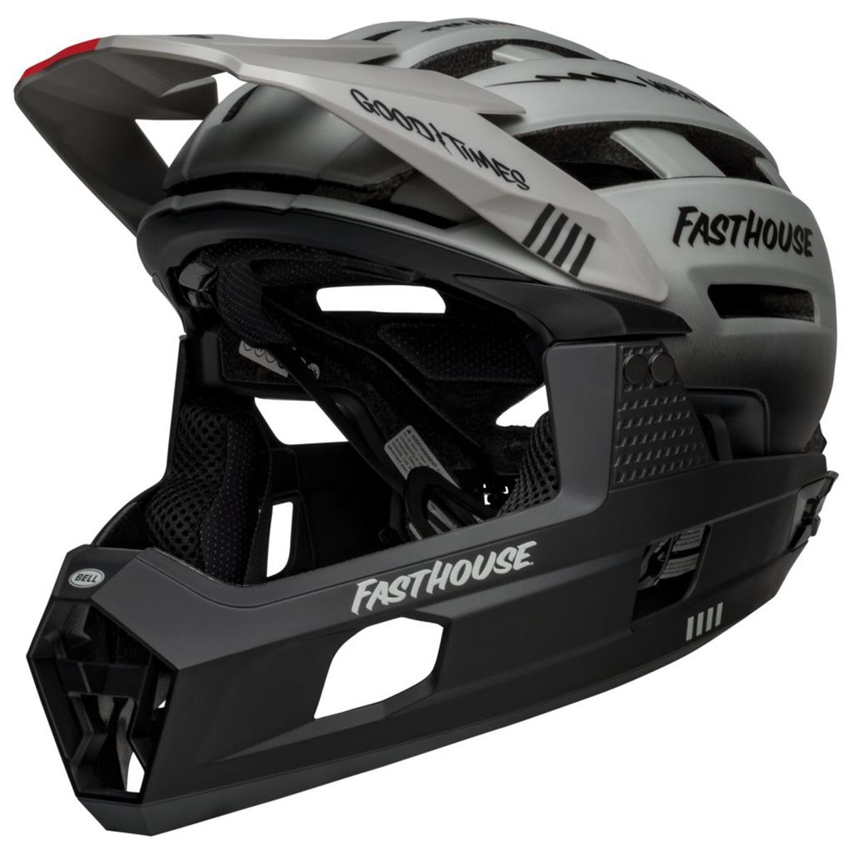 Bell Enduro MTB Helmet Super Air R Spherical Fasthouse - Matte Gray/Black