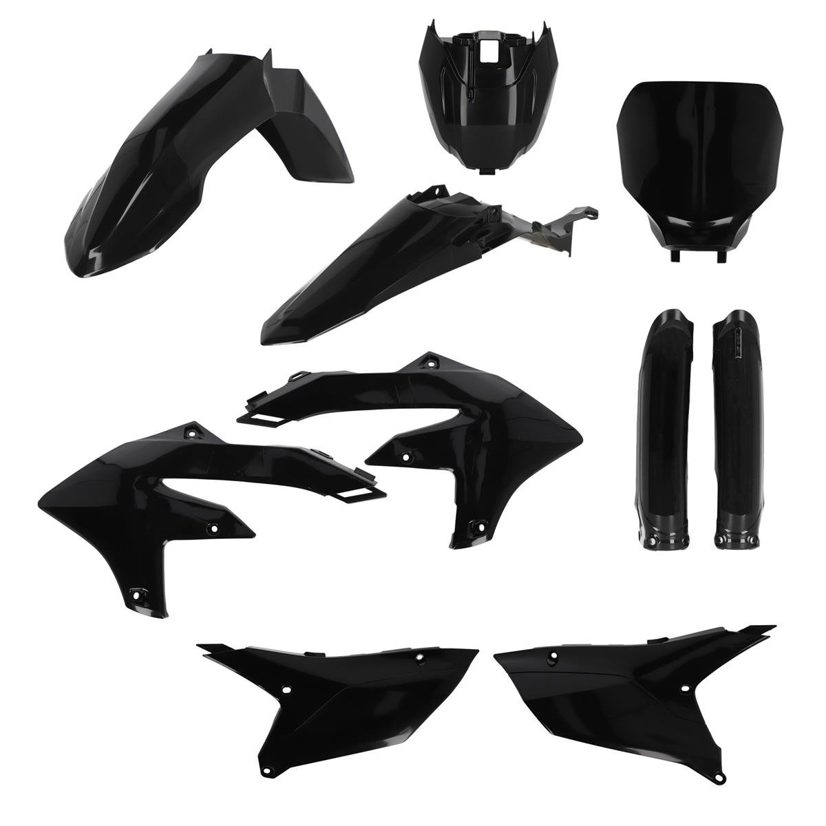 Acerbis Plastic Kit Full Yamaha YZ 250F 24-, YZ 450F 23-, Black