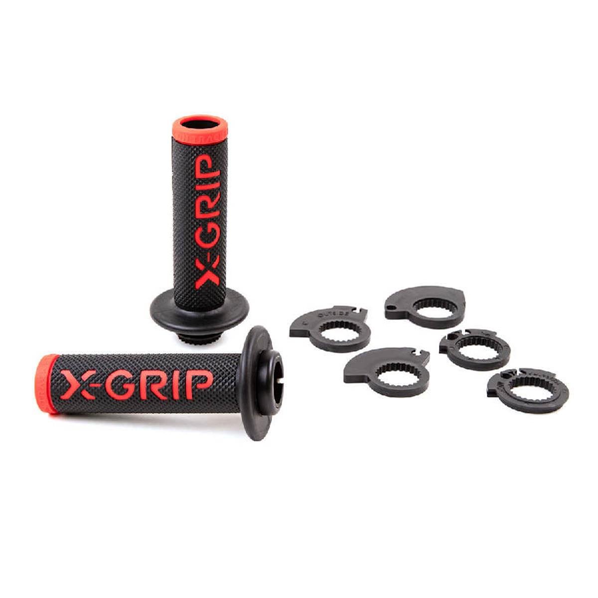 X-Grip Grip Braaaap Lock-On Open End Red