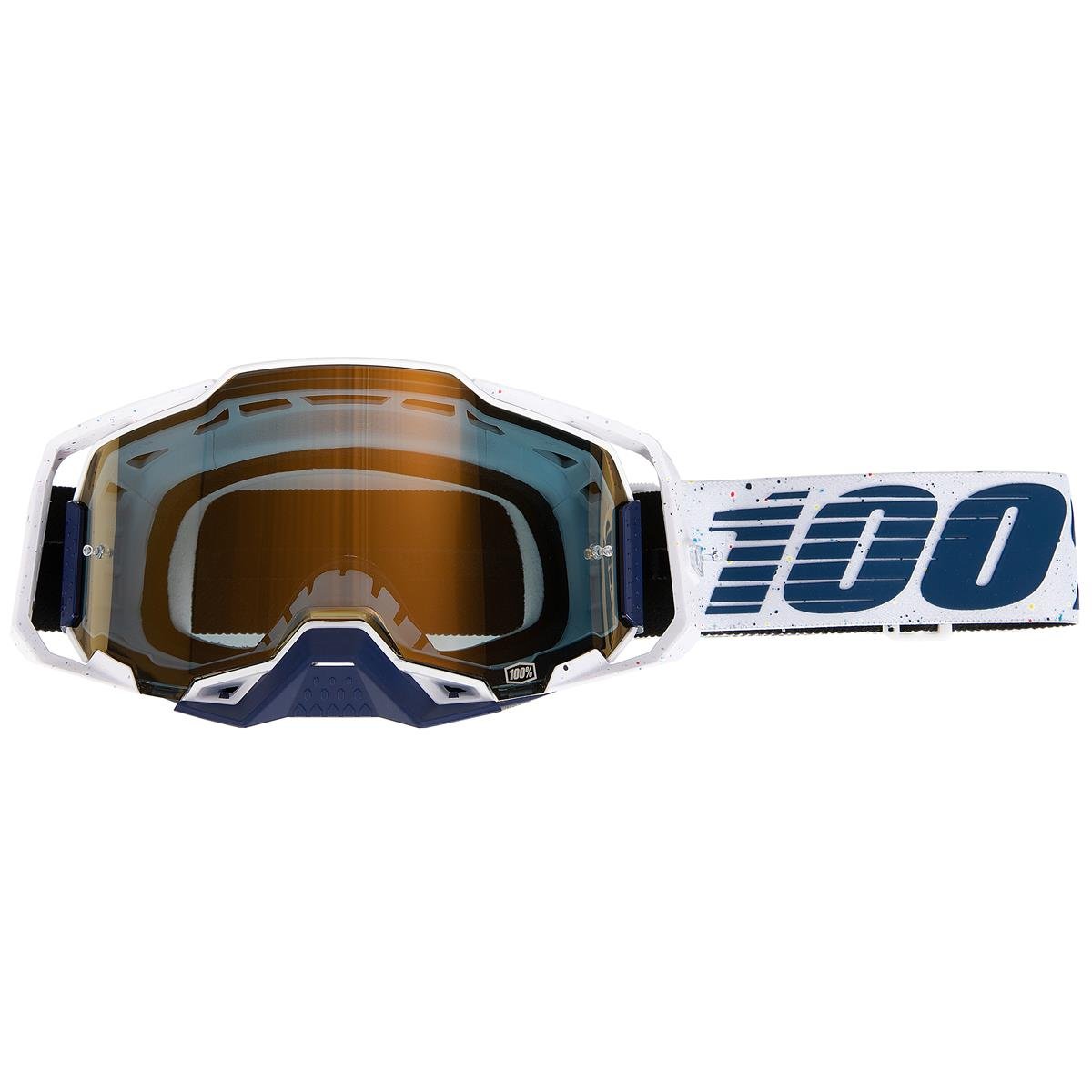 100% Goggle Armega Solis - Mirror True Gold, Anti Fog