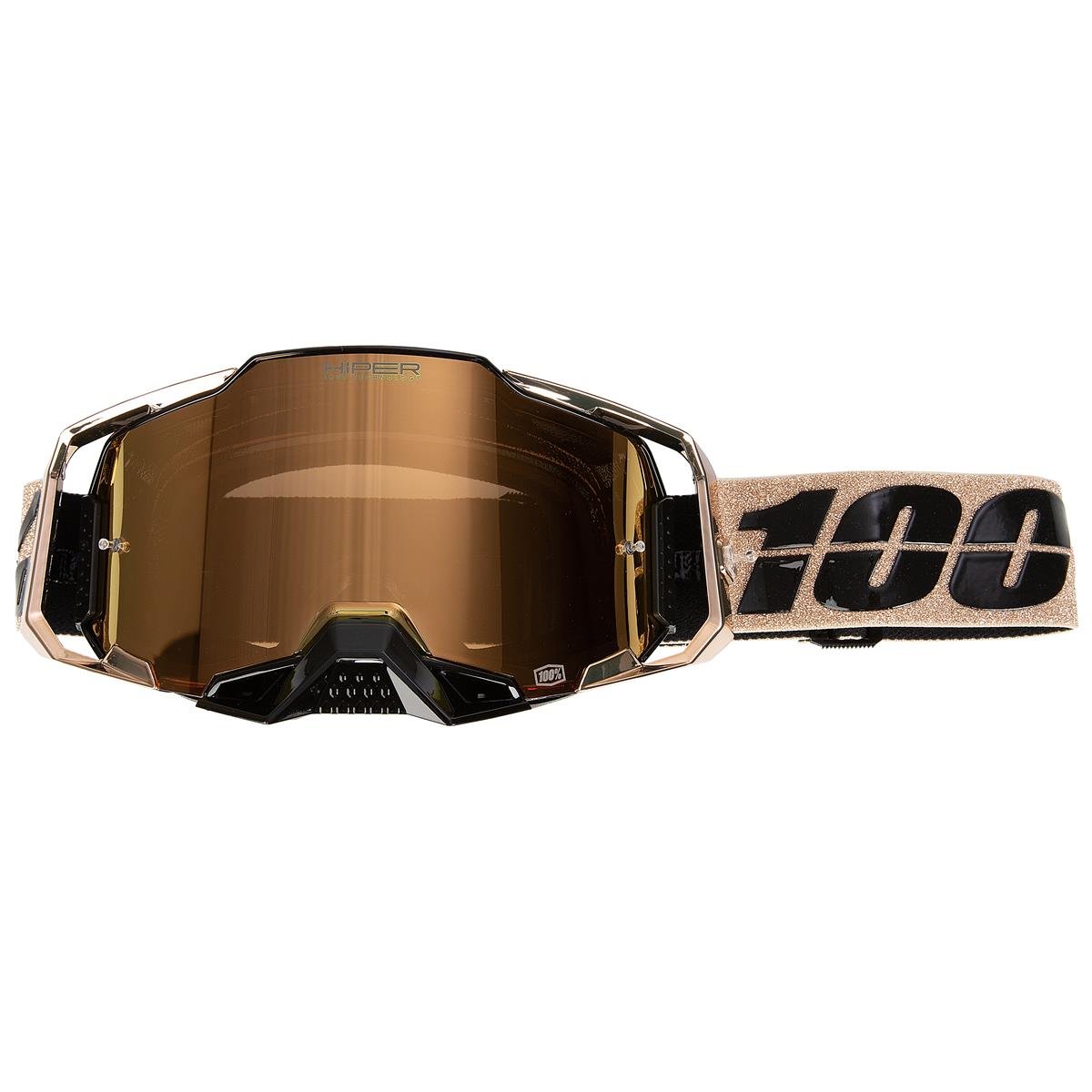 100% Goggle Armega Bronze - Hiper Bronze Mirror, Anti Fog