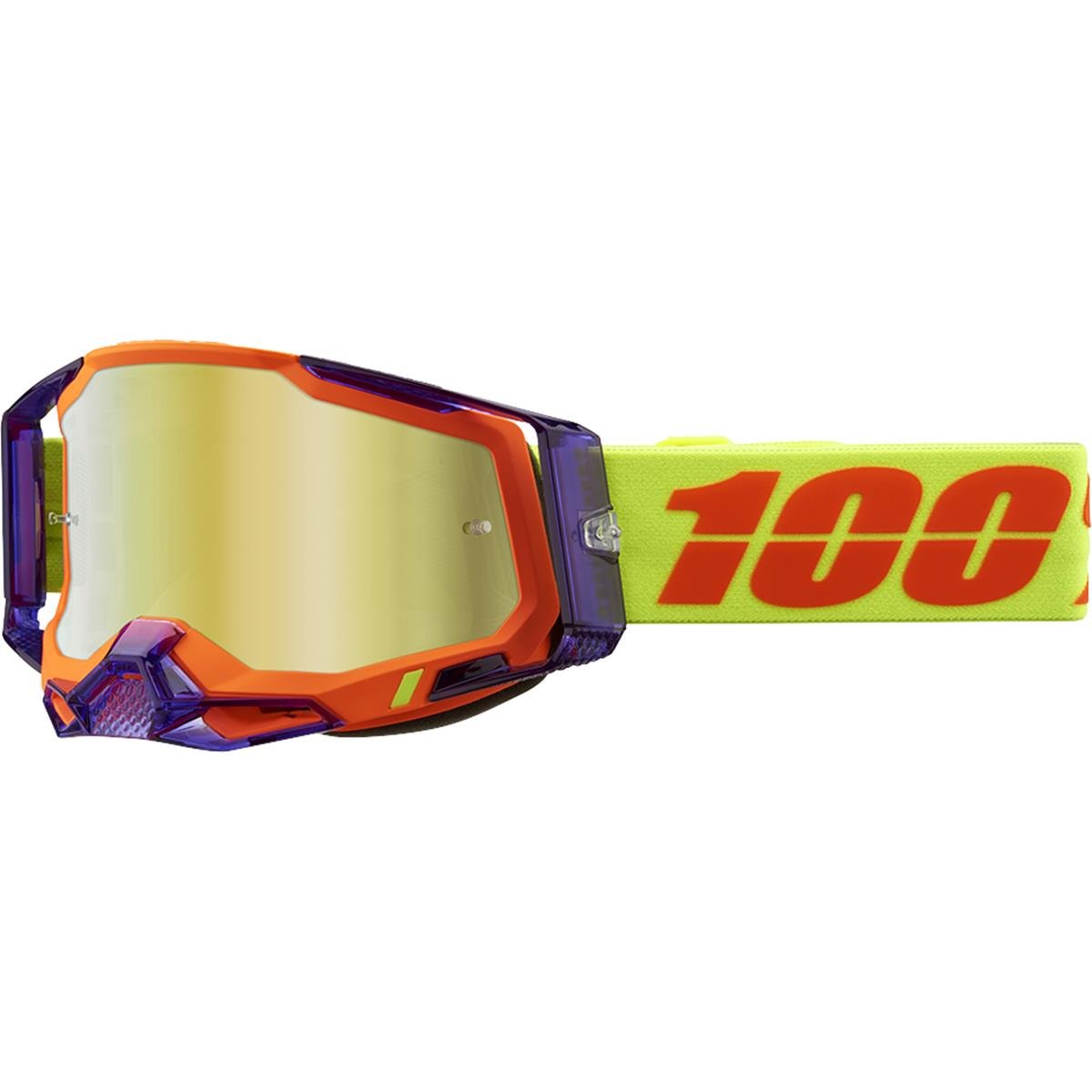 100% Crossbrille Racecraft Gen. 2 Panam - Mirror Gold, Anti-Fog