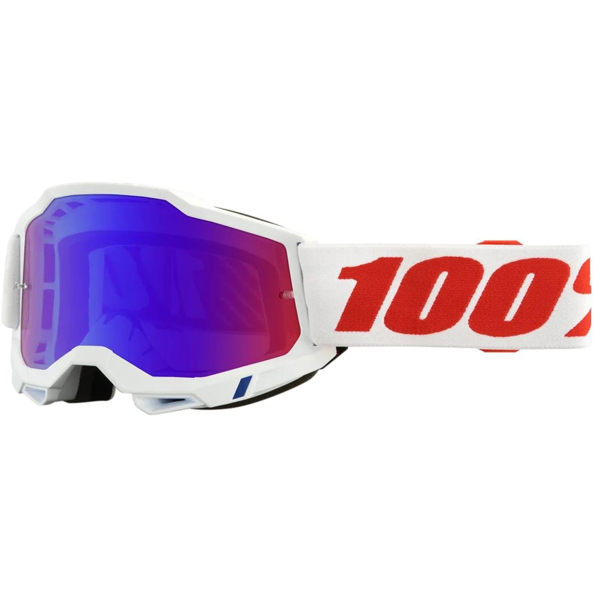 100% Goggle Accuri Gen. 2 Pure - Mirror Red/Blue, Anti-Fog