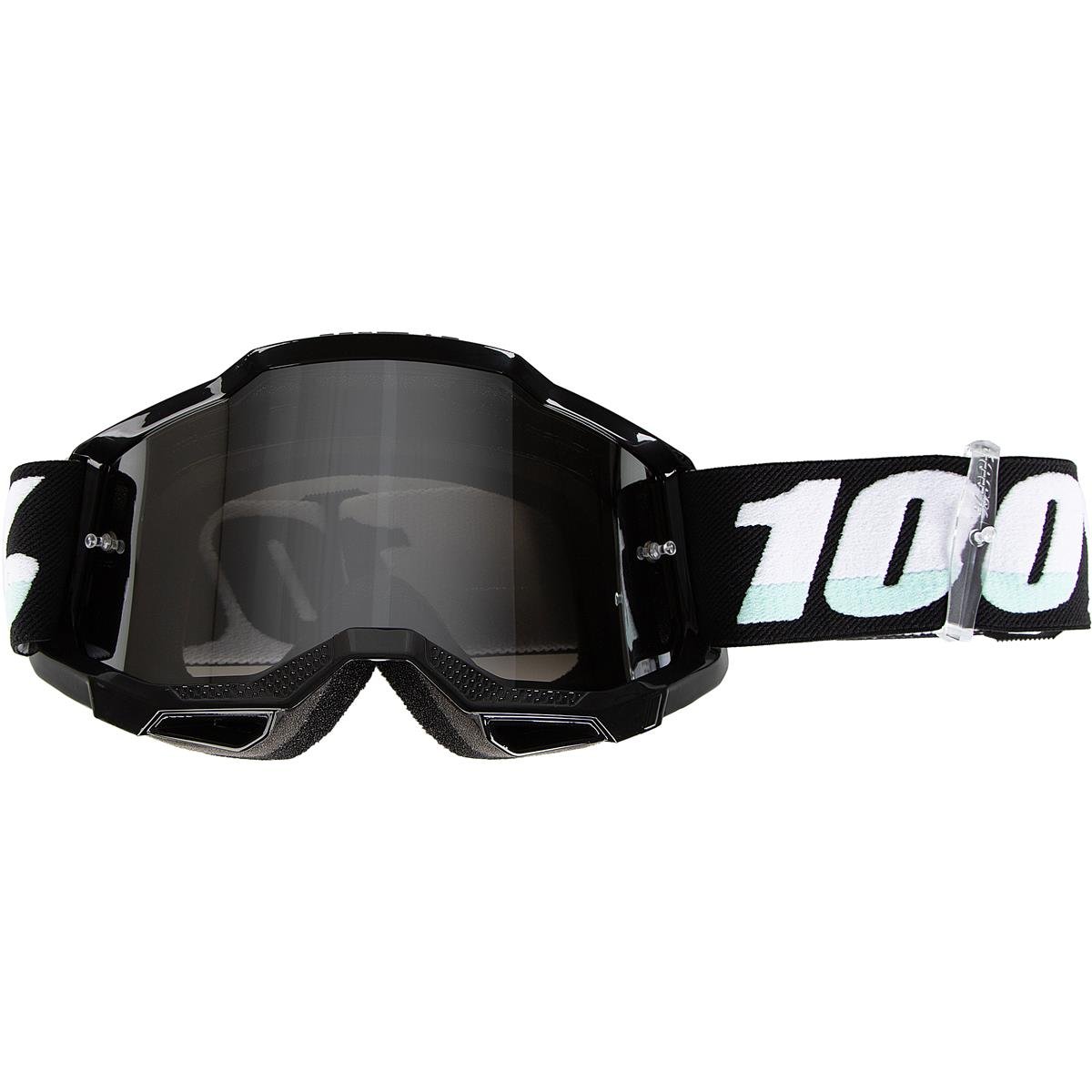 100% Kids Goggle Accuri Gen. 2 Schwarz - Mirror Silver, Anti-Fog