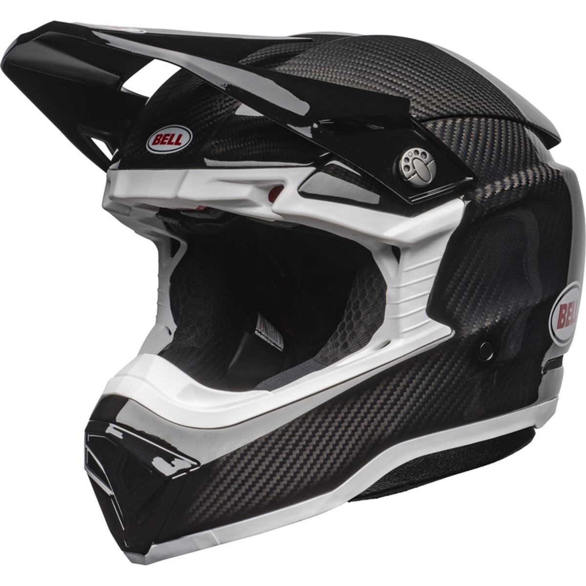 Bell MX Helmet Moto-10 Spherical Solid - Black/White