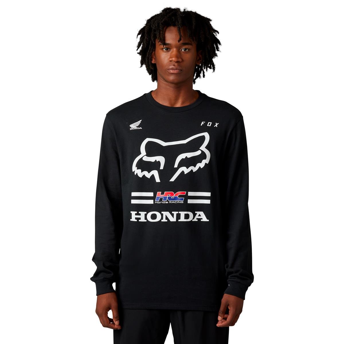Fox T-Shirt manica lunga Honda Nero