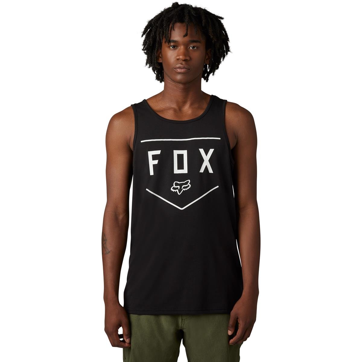 Fox Tank Top Shield Black