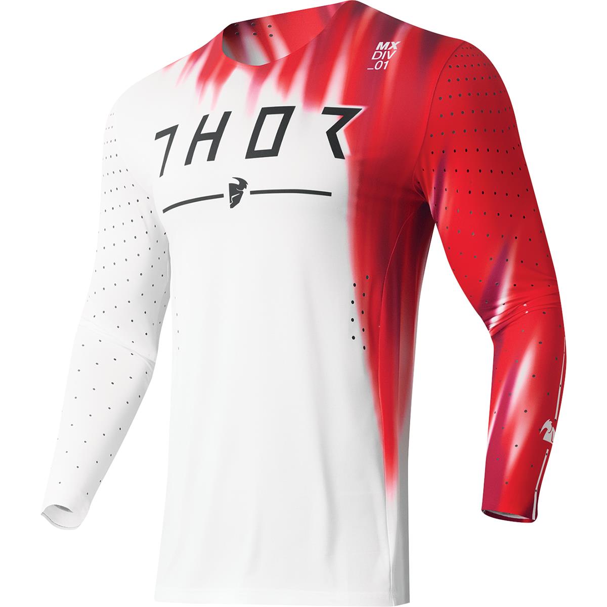 Thor Maglie MX Prime Freez Rosso/Bianco