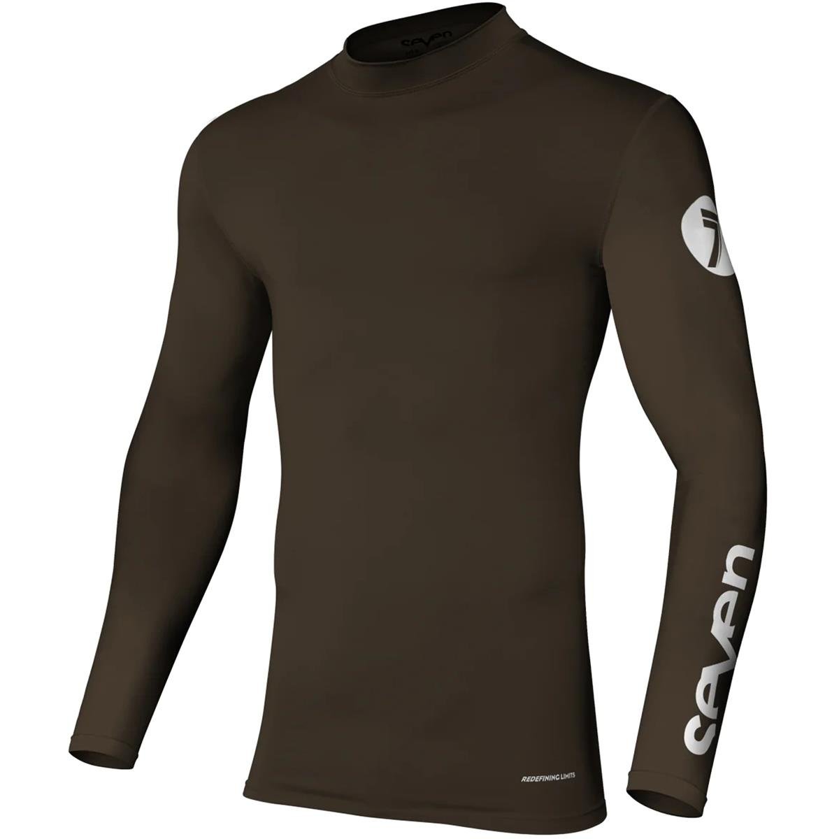 Seven MX Base Layer Top Longsleeve Zero Compression Brown