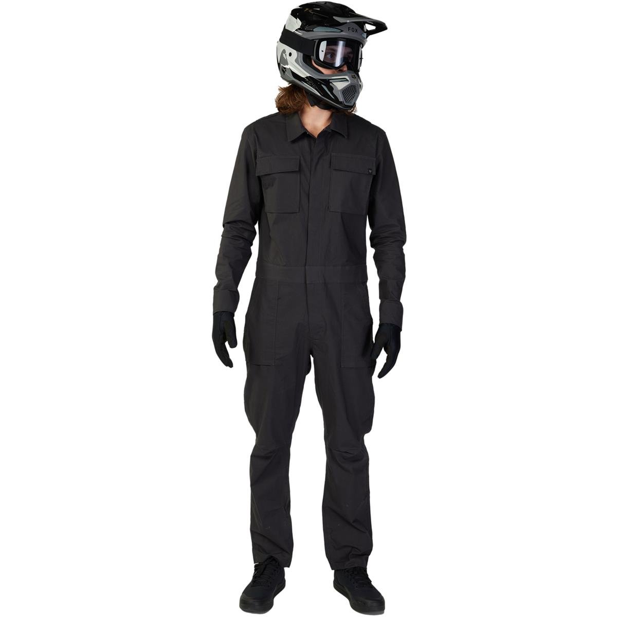 Fox Rain Suit Defend Drive Dust Black/Gray