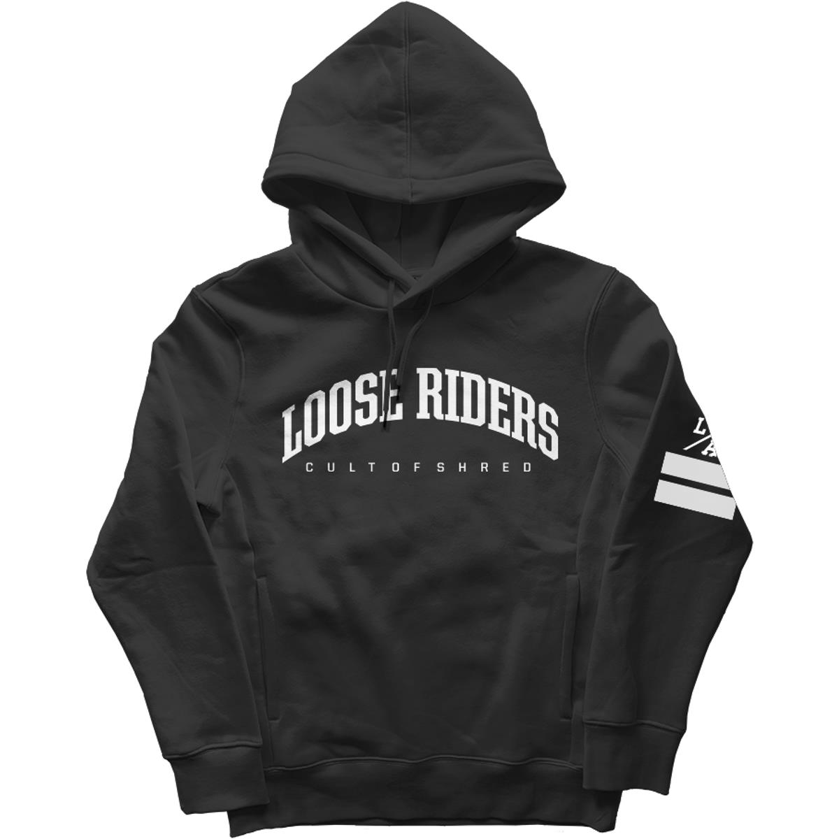 Loose Riders Fleece-Hoodie  Classic Black