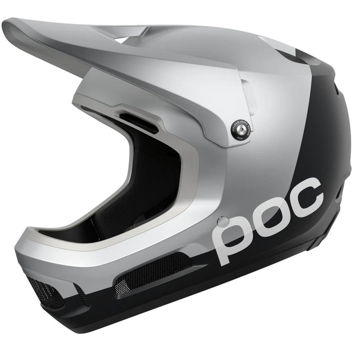 POC Downhill MTB-Helm Coron Air MIPS Argentite Silver/Uranium Black Matt