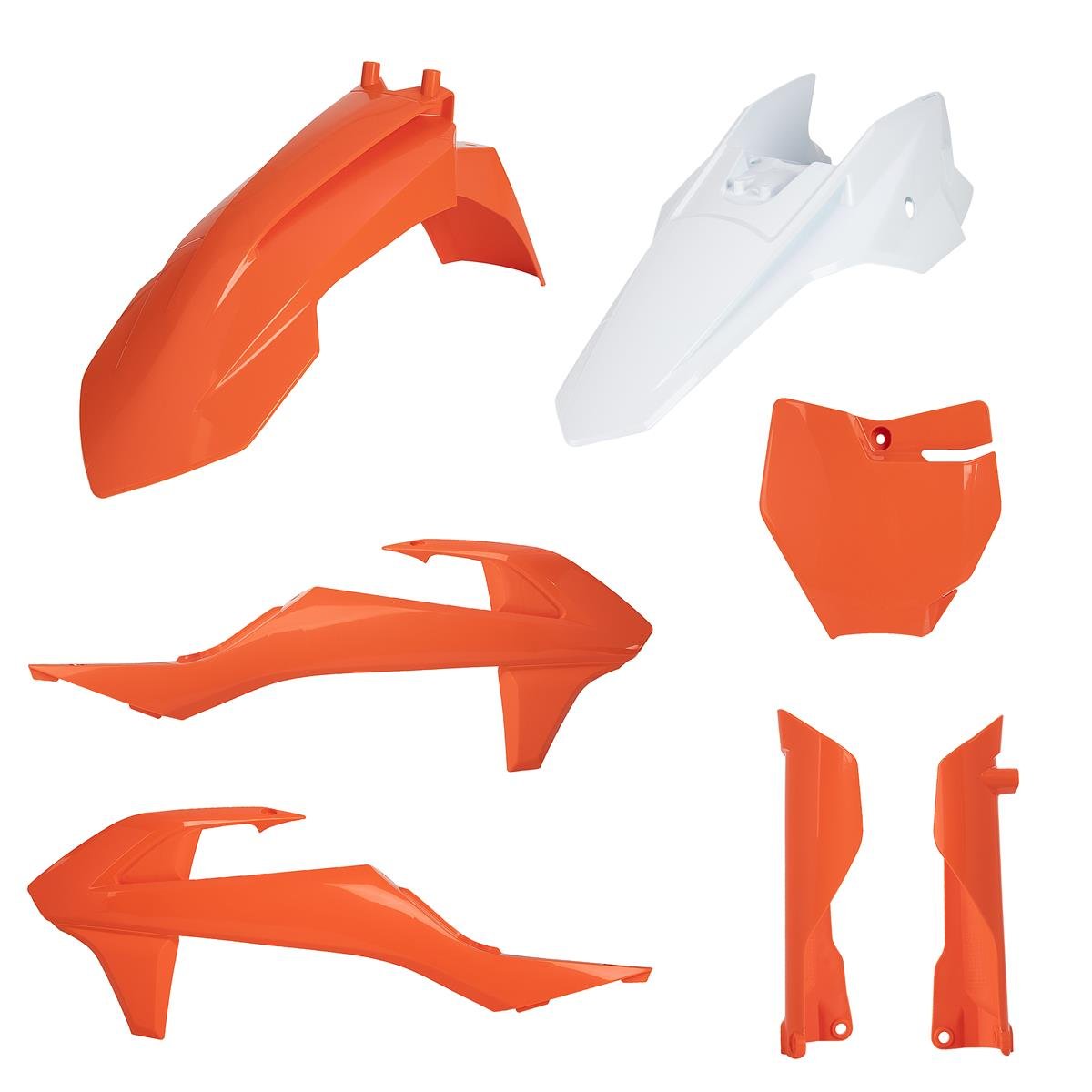 Acerbis Kit Plastique Full KTM SX 50 16-, SX-E 5 21-, Orange/Blanc