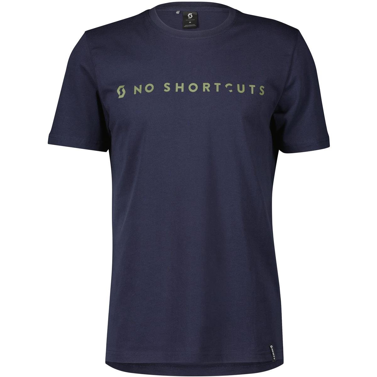 Scott T-Shirt No Shortcuts Blu Scuro