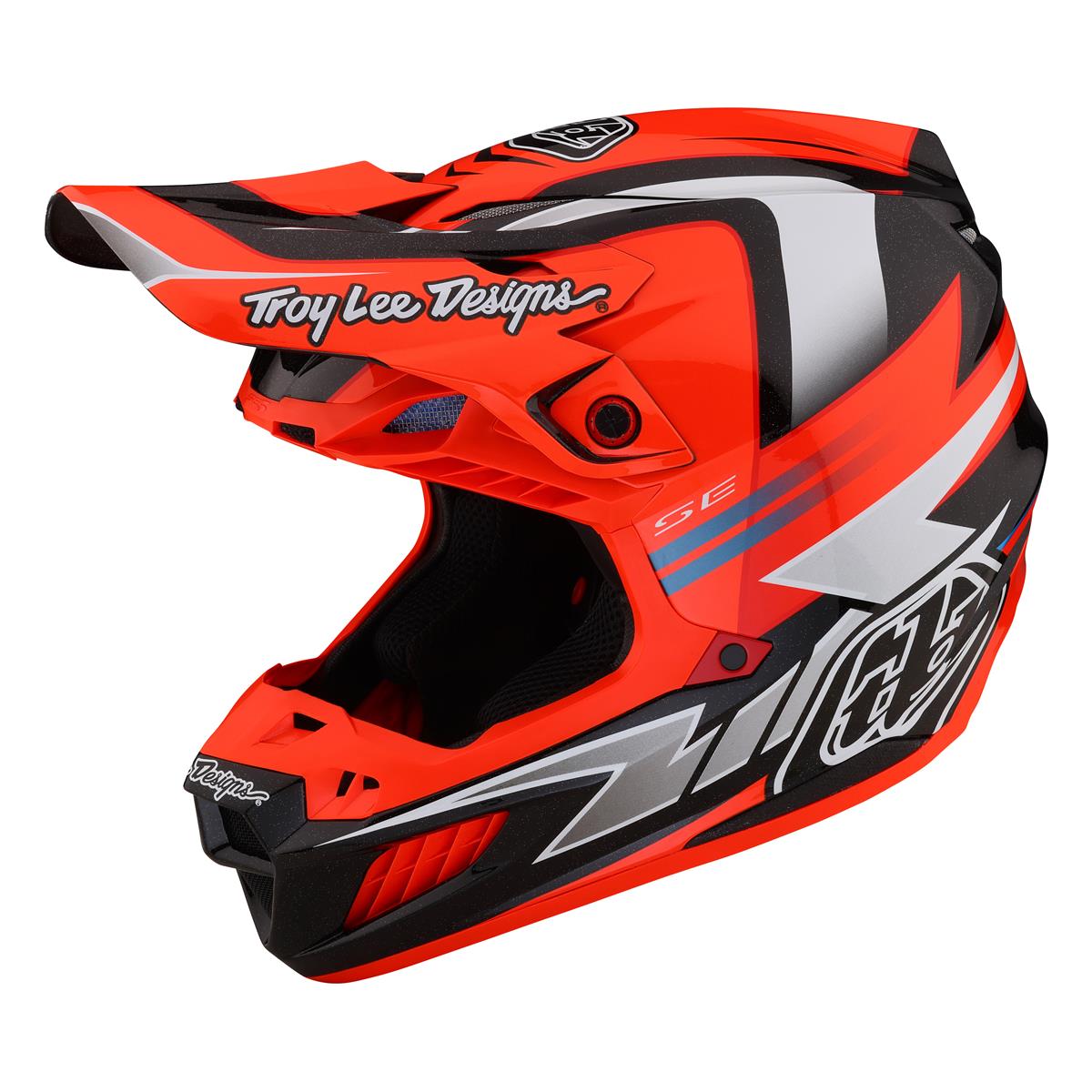 Troy Lee Designs Motocross-Helm SE5 Composite MIPS Saber - Neo Orange