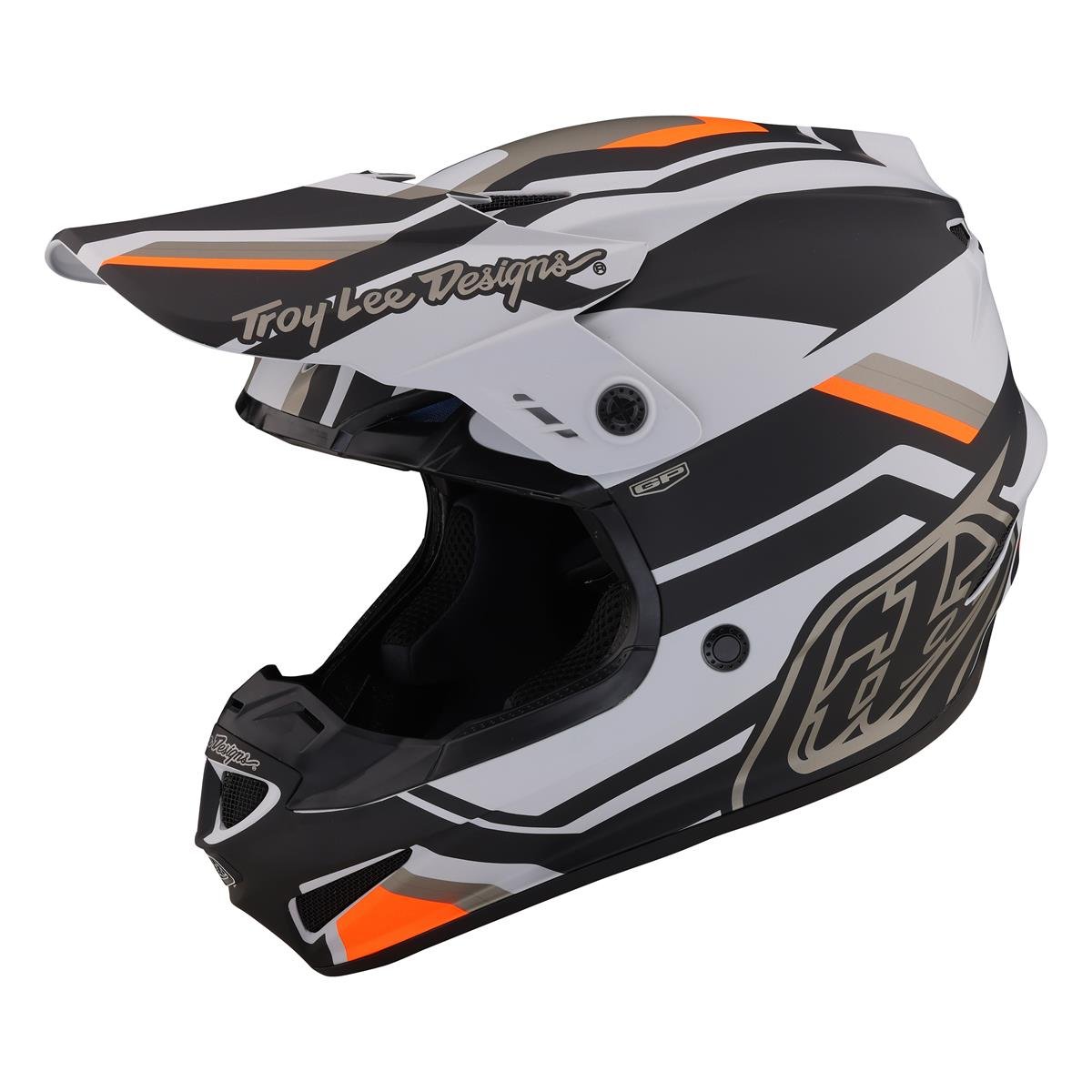 Troy Lee Designs Motocross-Helm GP Apex - Grau/Orange
