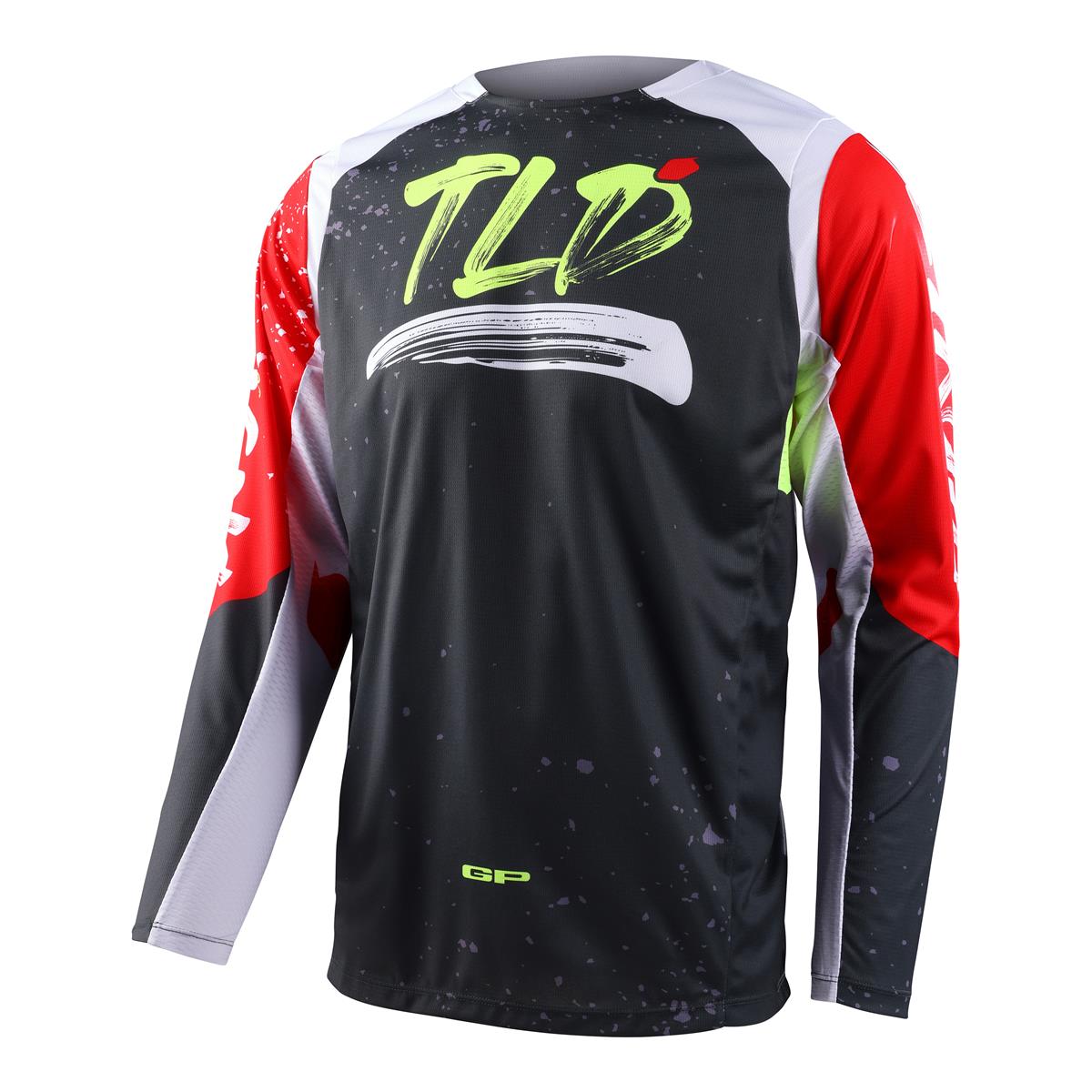Troy Lee Designs Maillot MX GP Pro Partical - Black/Glo Red